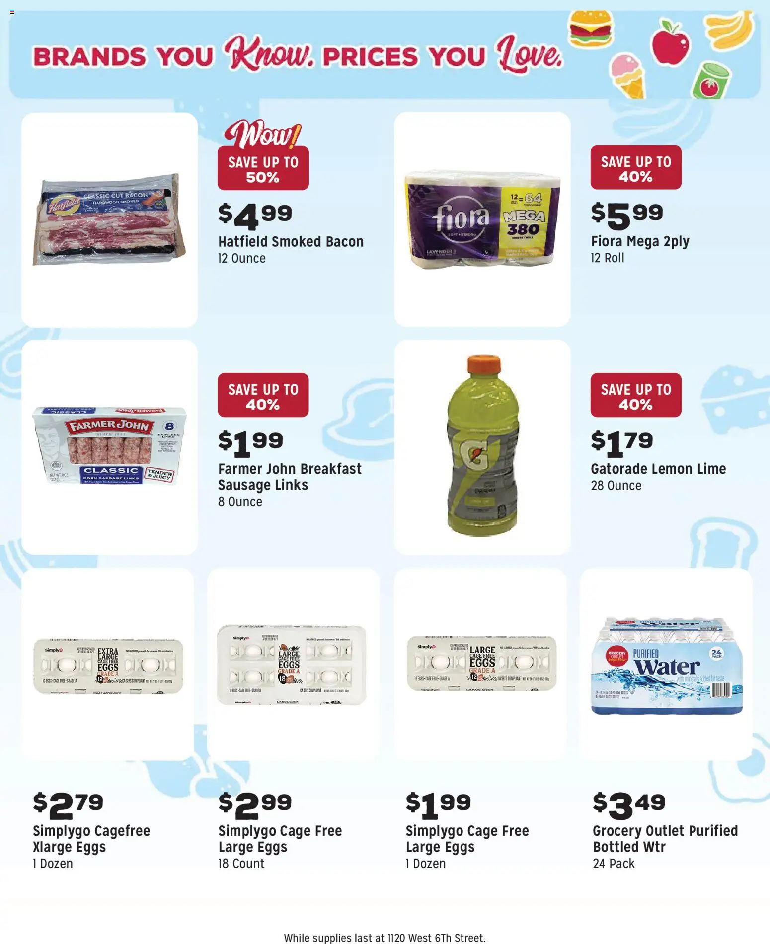 Grocery Outlet Weekly Ad - CA - valid from 03.12.2025 | Page: 11 | Products: Eggs, Pork, Lemon, Lime