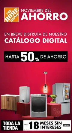 Vista previa de Home Depot catálogo Noviembre del Ahorro, nuevo folleto de la tienda, válido en México a partir del 06.11.2025