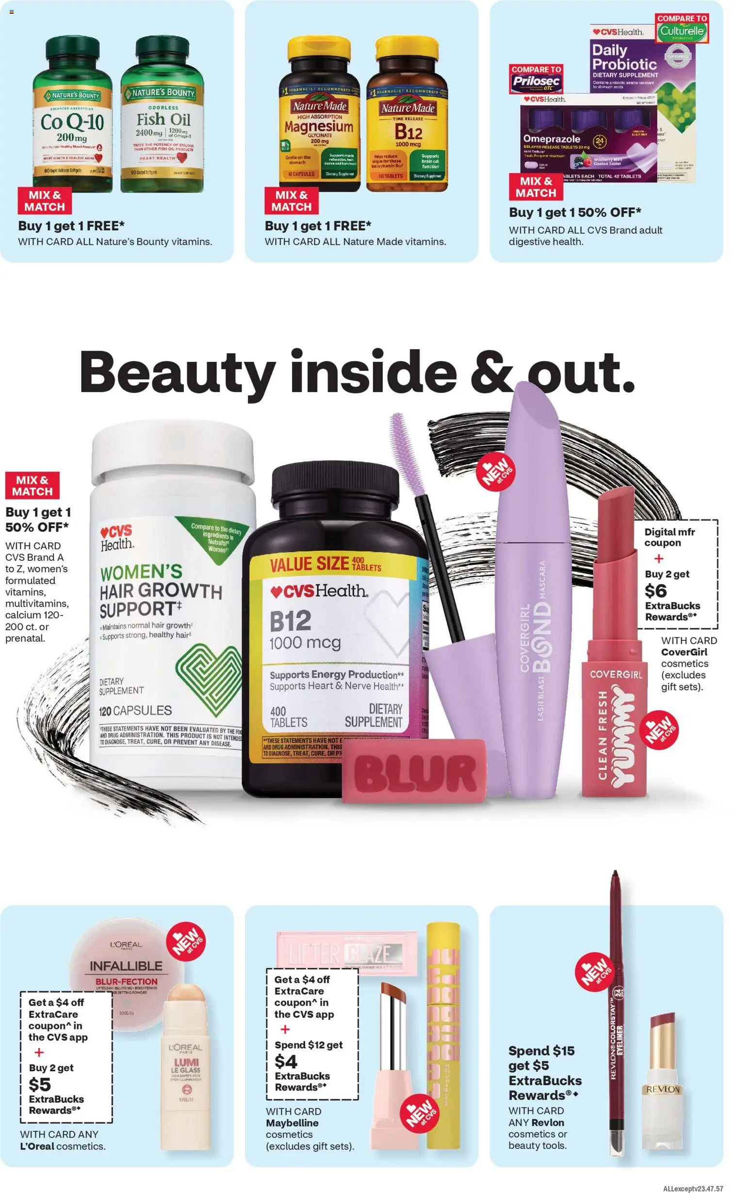 CVS Pharmacy Weekly Ad - ME - valid from 02.11.2025 | Page: 4 | Products: Magnesium, Fish Oil, Powder, Mascara