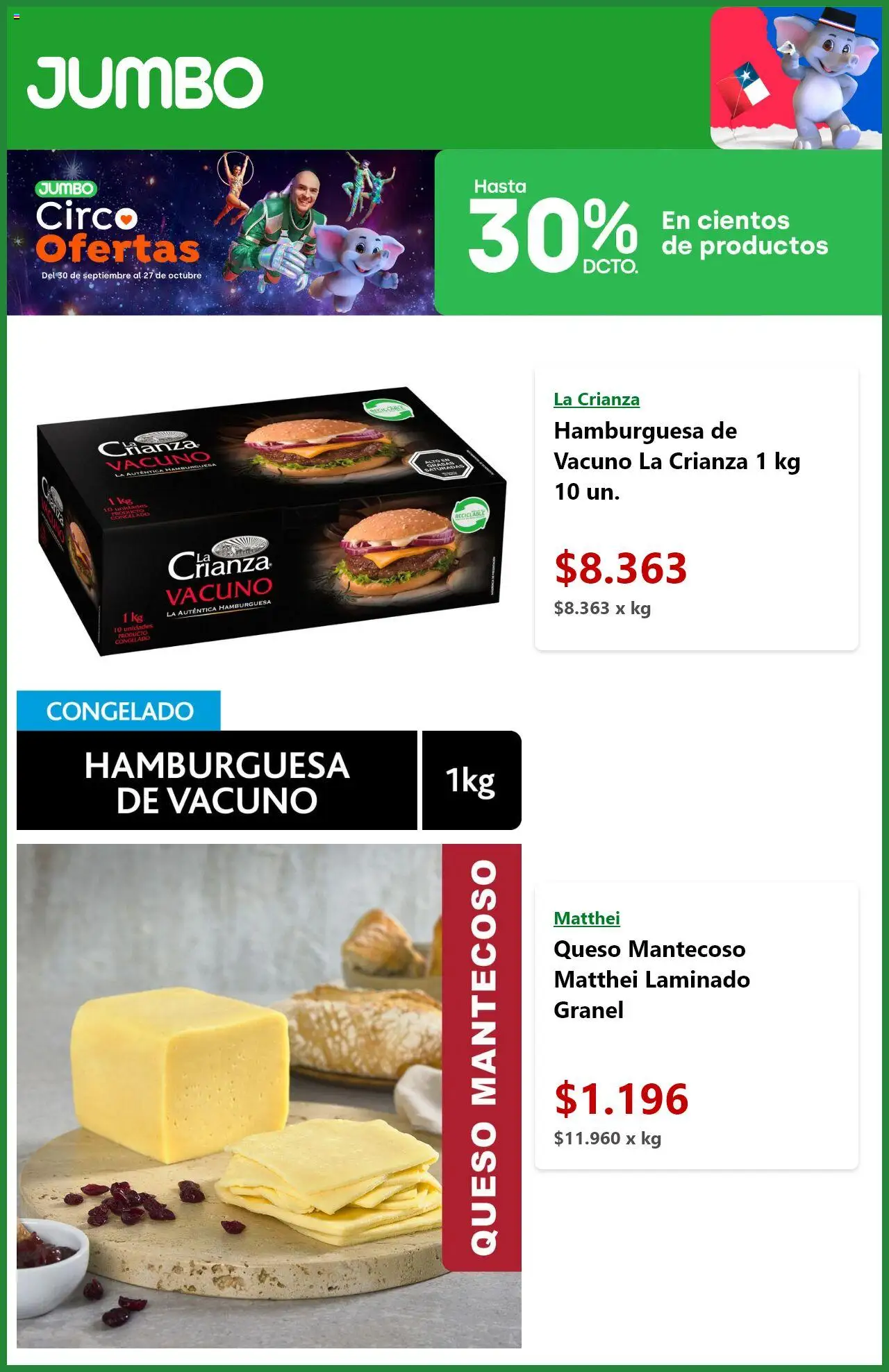 Jumbo ofertas  │ válido desde el 14.10.2025 | Página: 5 | Productos: Queso