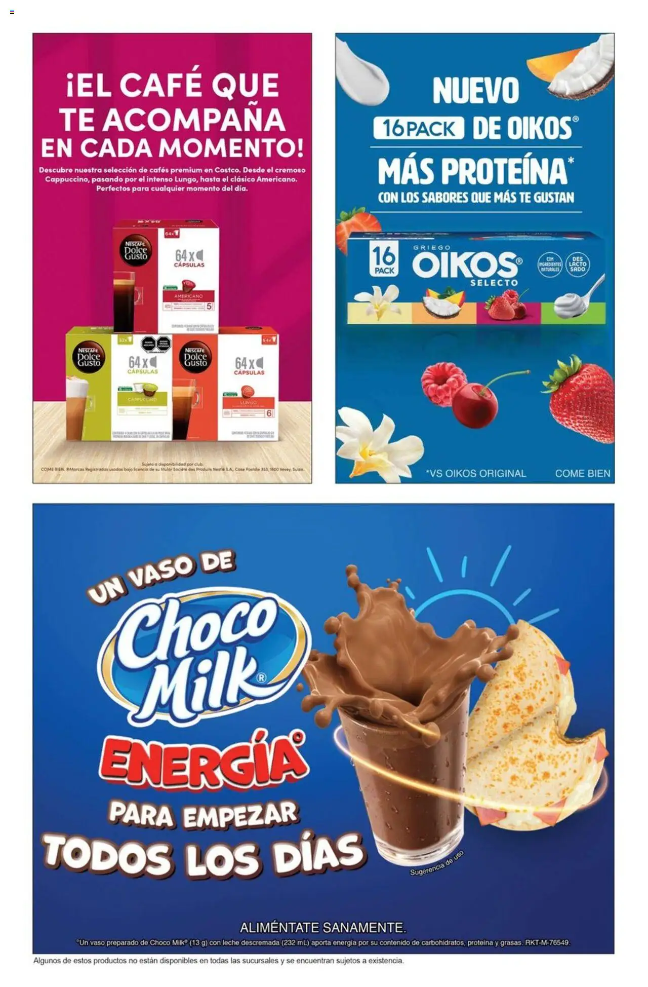 Nuevas ofertas de Costco válidas en toda la República Mexicana desde el 07.08.2025. ¡Encuentra las mejores ofertas en Costco - Catálogo Agosto! | Página: 92 | Productos: Leche, Café, Chocolate, Té
