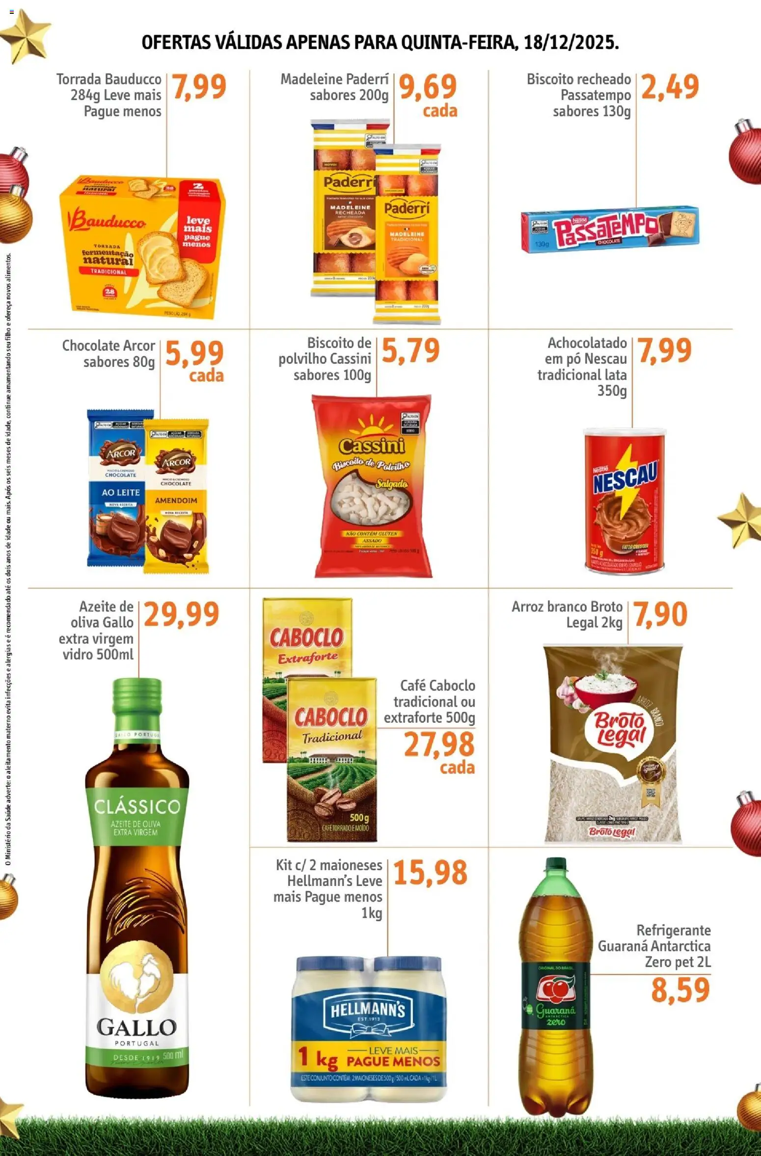 Sonda Folheto - válido de 18.12.2025 | Página: 3 | Produtos: Nescau, Polvilho, Arroz, Refrigerante