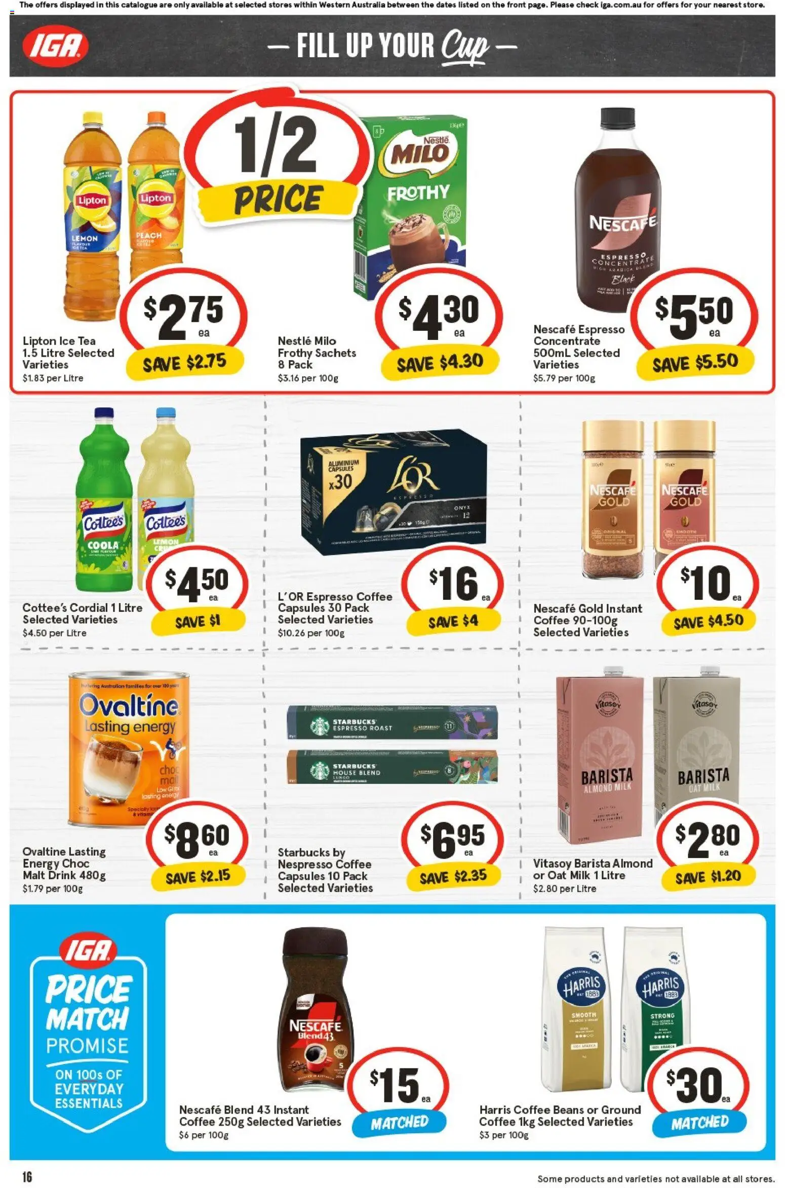 IGA catalogue - valid from 29.10.2025 | Page: 19 | Products: Milk, Coffee, Tea, Nescafe
