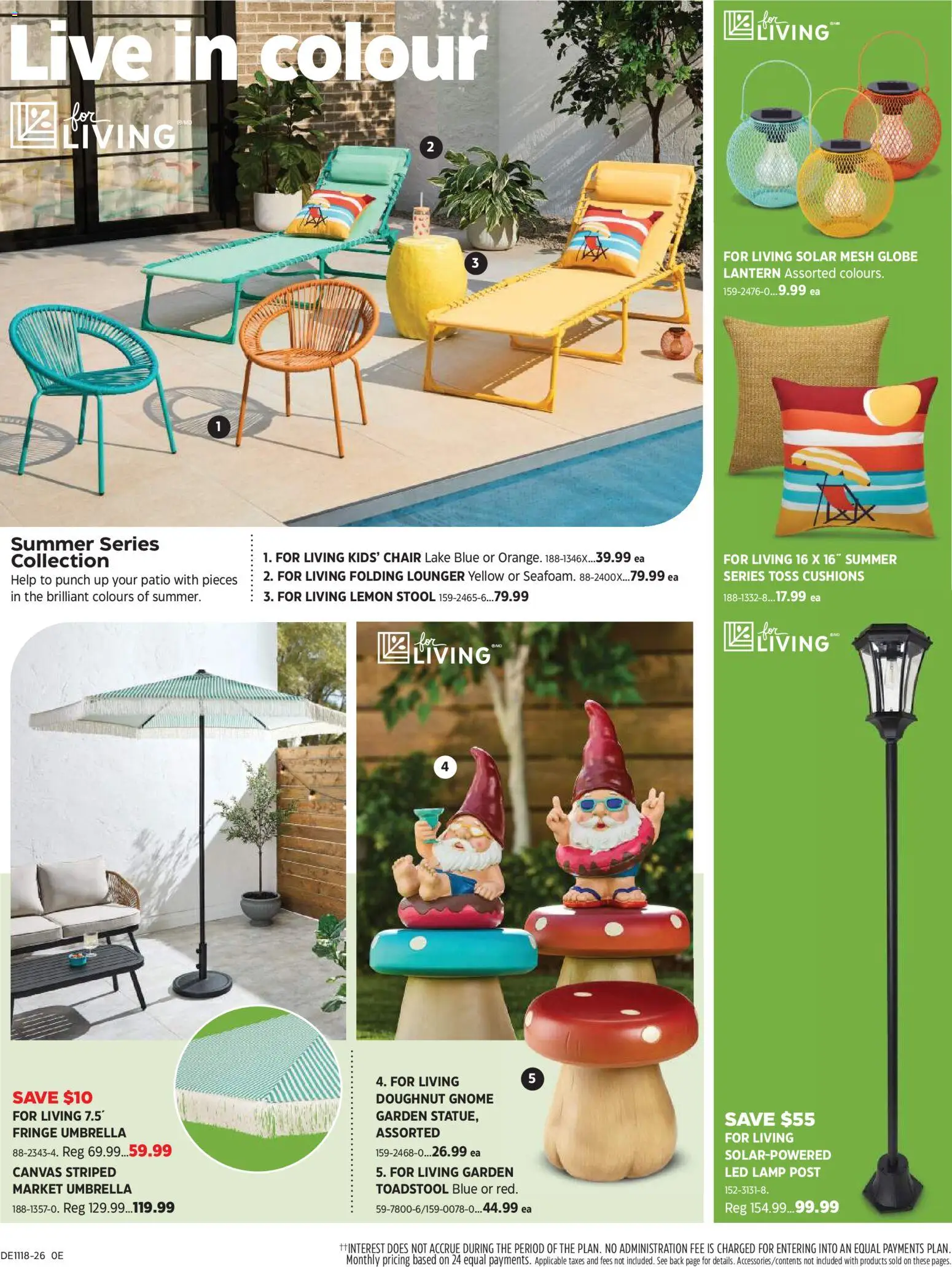 Canadian Tire flyer valid from 30.04.2026 | Page: 19 | Products: Umbrella, Chair, Lamp