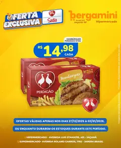 Supermercado Bergamini - Ofertas Sadia e Perdigão - Pré-Visualização do folheto da loja Supermercado Bergamini, válido de 27.12.2025