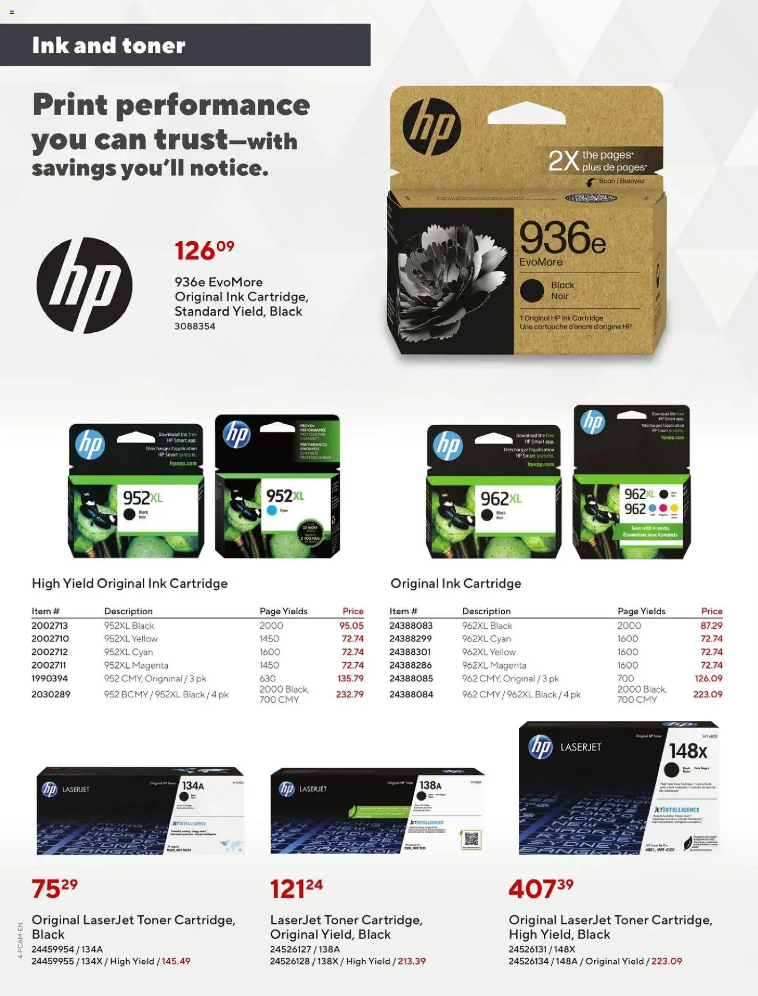 Staples flyer valid from 05.12.2025 | Page: 4 | Products: Toner