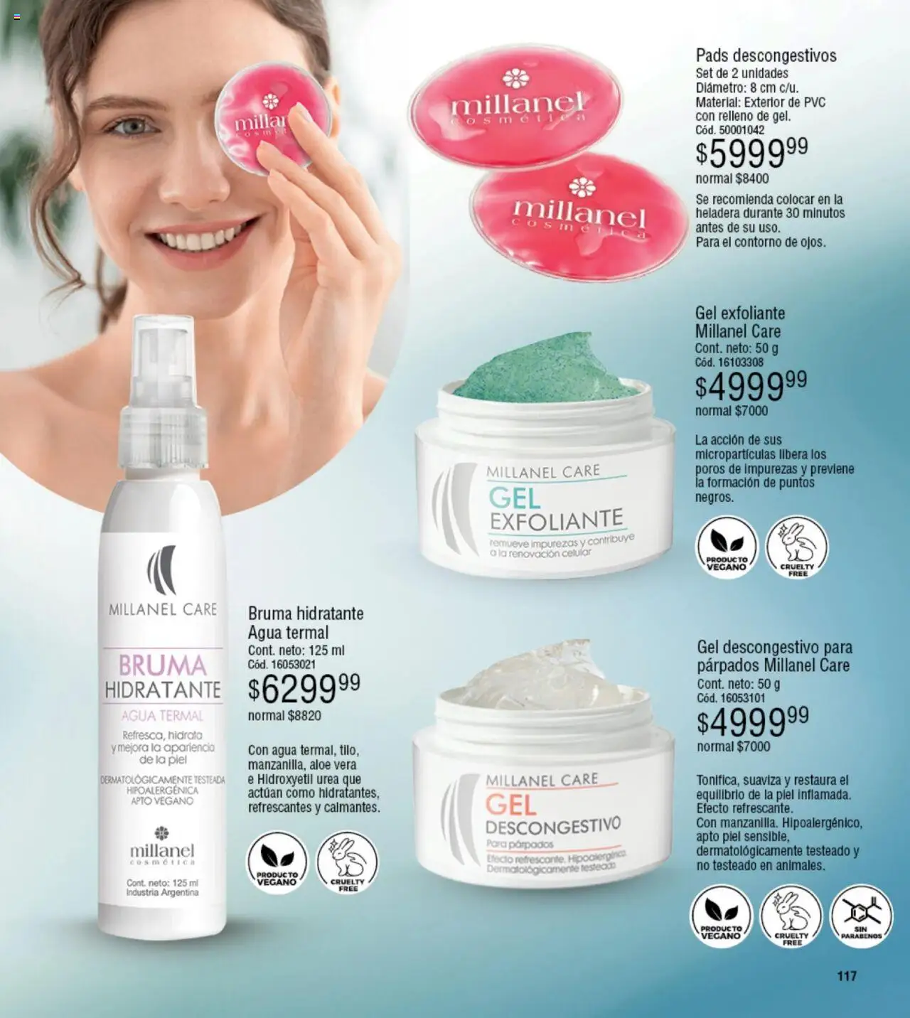 Millanel catálogo │ válido desde el 18.08.2025 | Página: 117 | Productos: Contorno, Bruma, Agua, Heladera