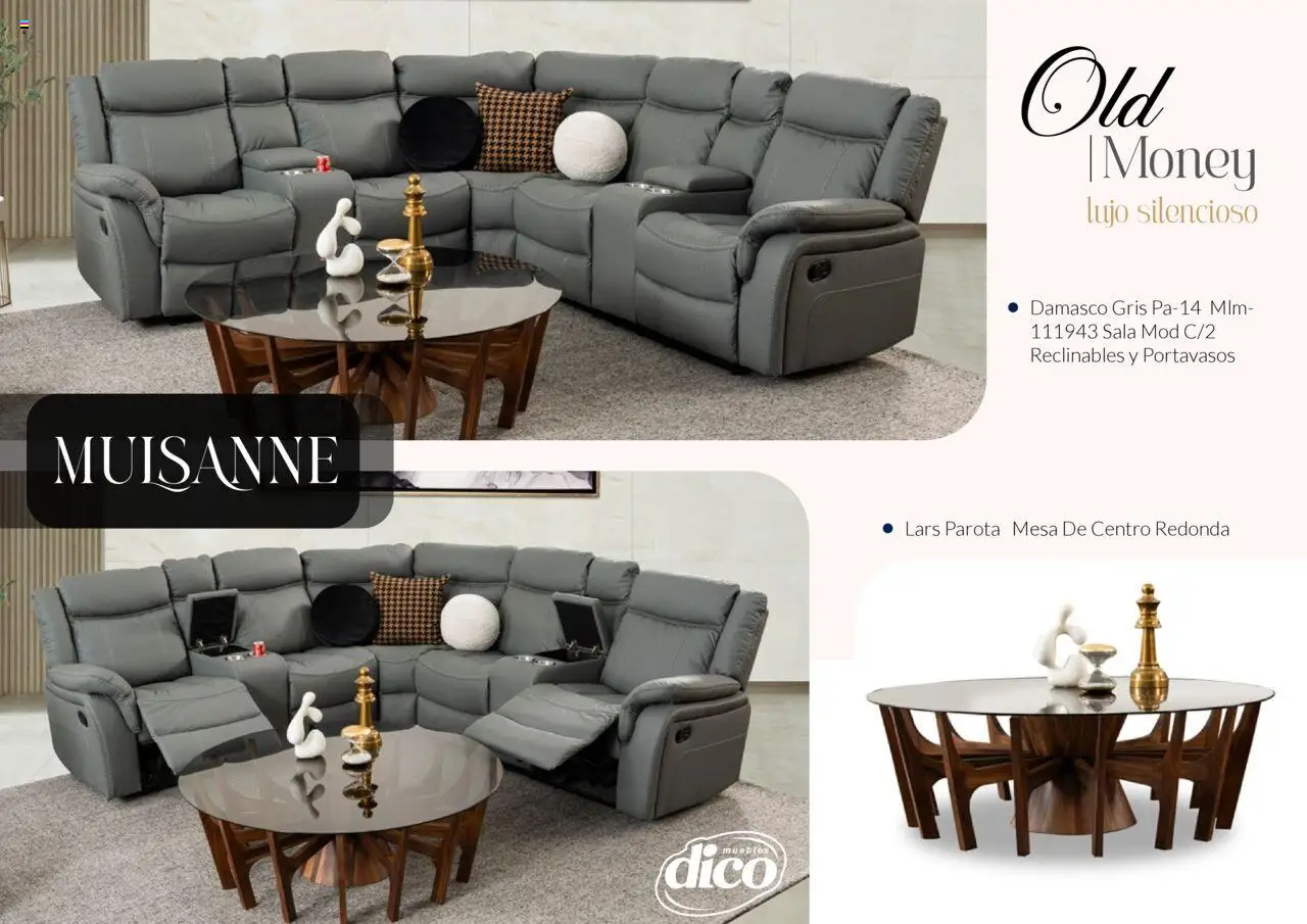 Nuevas ofertas de Muebles Dico válidas en toda la República Mexicana desde el 13.02.2025. ¡Encuentra las mejores ofertas en Muebles Dico catálogo Colección Old Money! | Página: 36 | Productos: Mesa de centro, Mesa