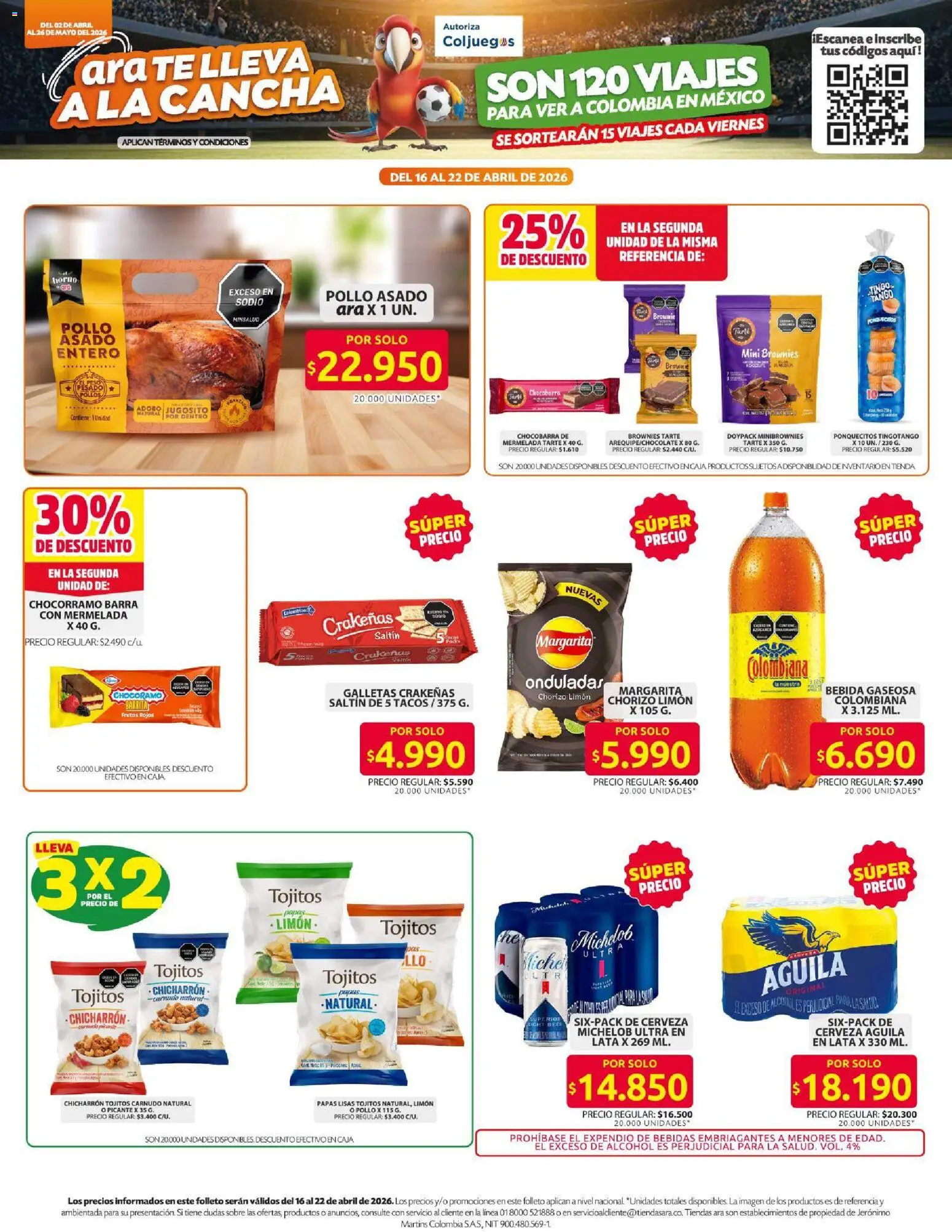 Ara revista - valida desde el 16.04.2026 | Página: 8 | Productos: Té, Pollo, Sobre, Tintura