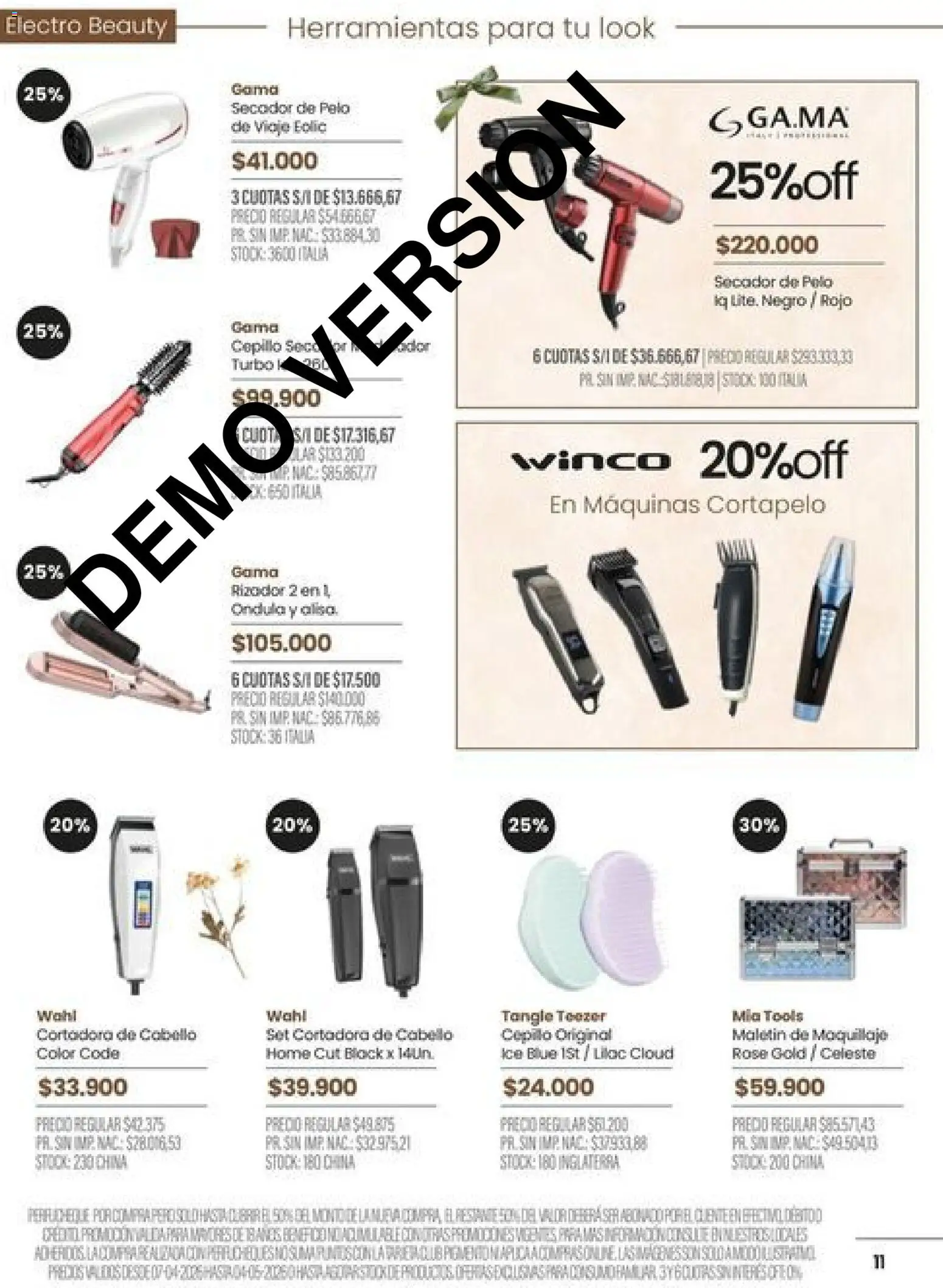 Pigmento catálogo │ válido desde el 07.04.2026 | Página: 11 | Productos: Cortadora de cabello, Secador de pelo, Cepillo, Maletin
