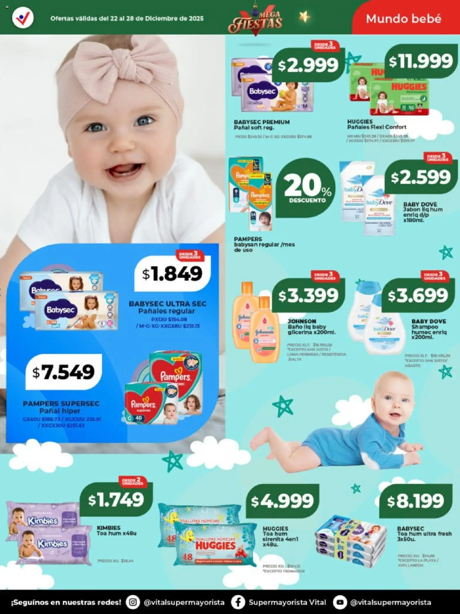 Vital - Ofertas -  Resistencia │ válido desde el 22.12.2025 | Página: 6 | Productos: Shampoo, Toallitas húmedas, Jabón, Pañales