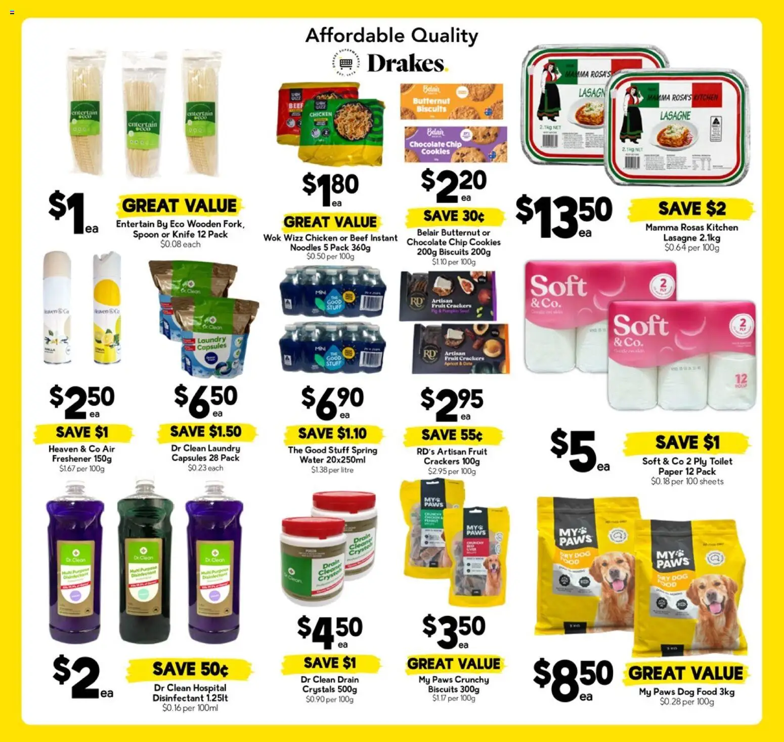 Drakes catalogue - valid from 22.04.2026 | Page: 15 | Products: Crackers, Chocolate, Noodles, Dog food