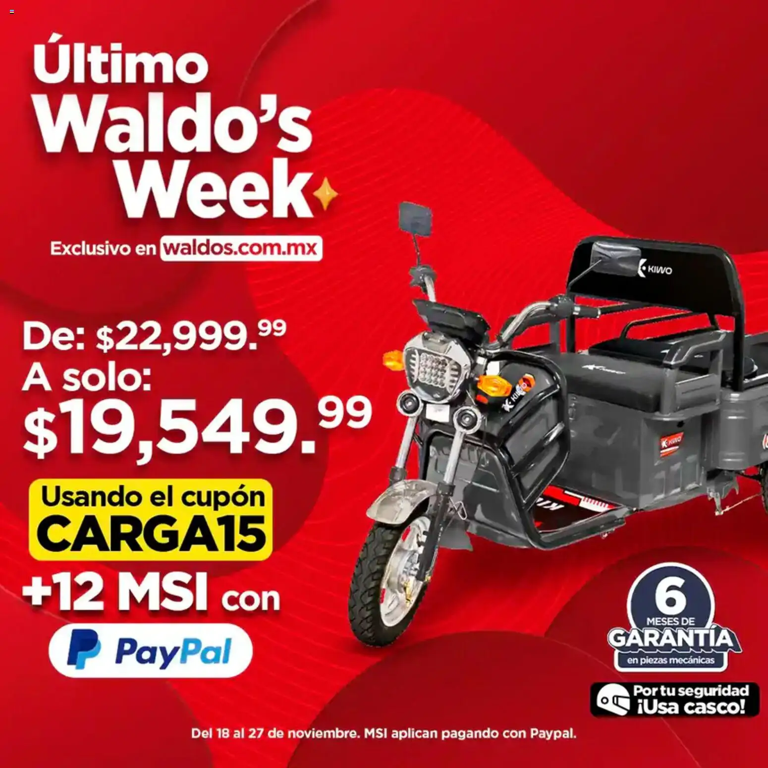 Nuevas ofertas de Waldo's válidas en toda la República Mexicana desde el 18.11.2025. ¡Encuentra las mejores ofertas en Waldo's Buen Fin ! | Página: 7