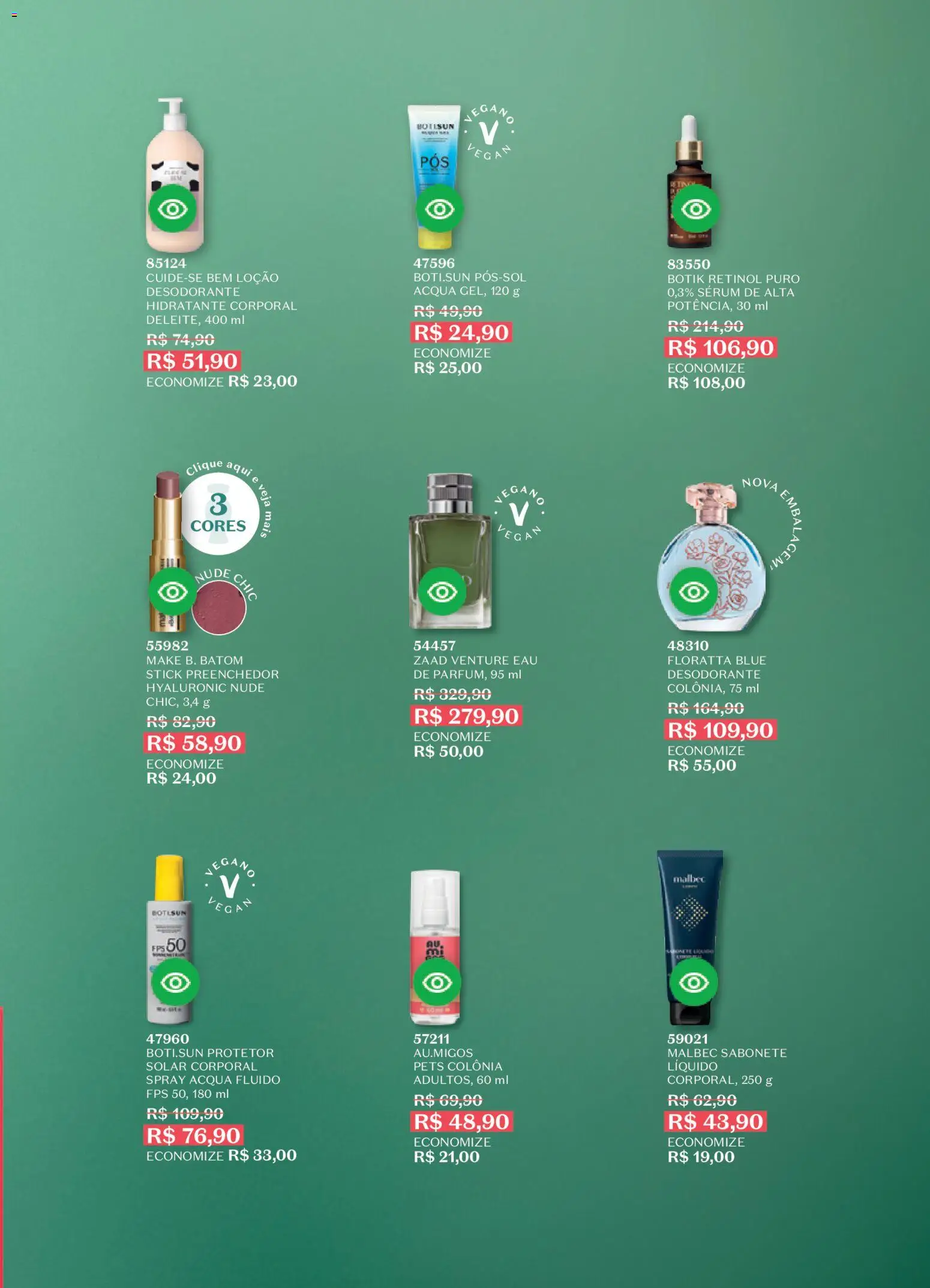 O Boticário Folheto - válido de 19.01.2026 | Página: 193 | Produtos: Batom, Desodorante, Sérum, Sabonete