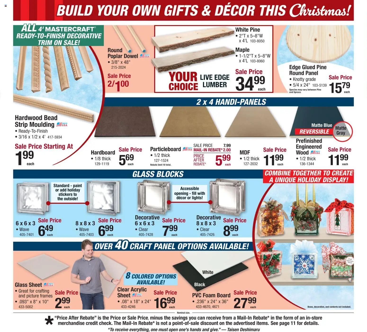 Menards Weekly Ad - valid from 04.12.2025 | Page: 19 | Products: Trim, Stickers, Acrylic, Sheet