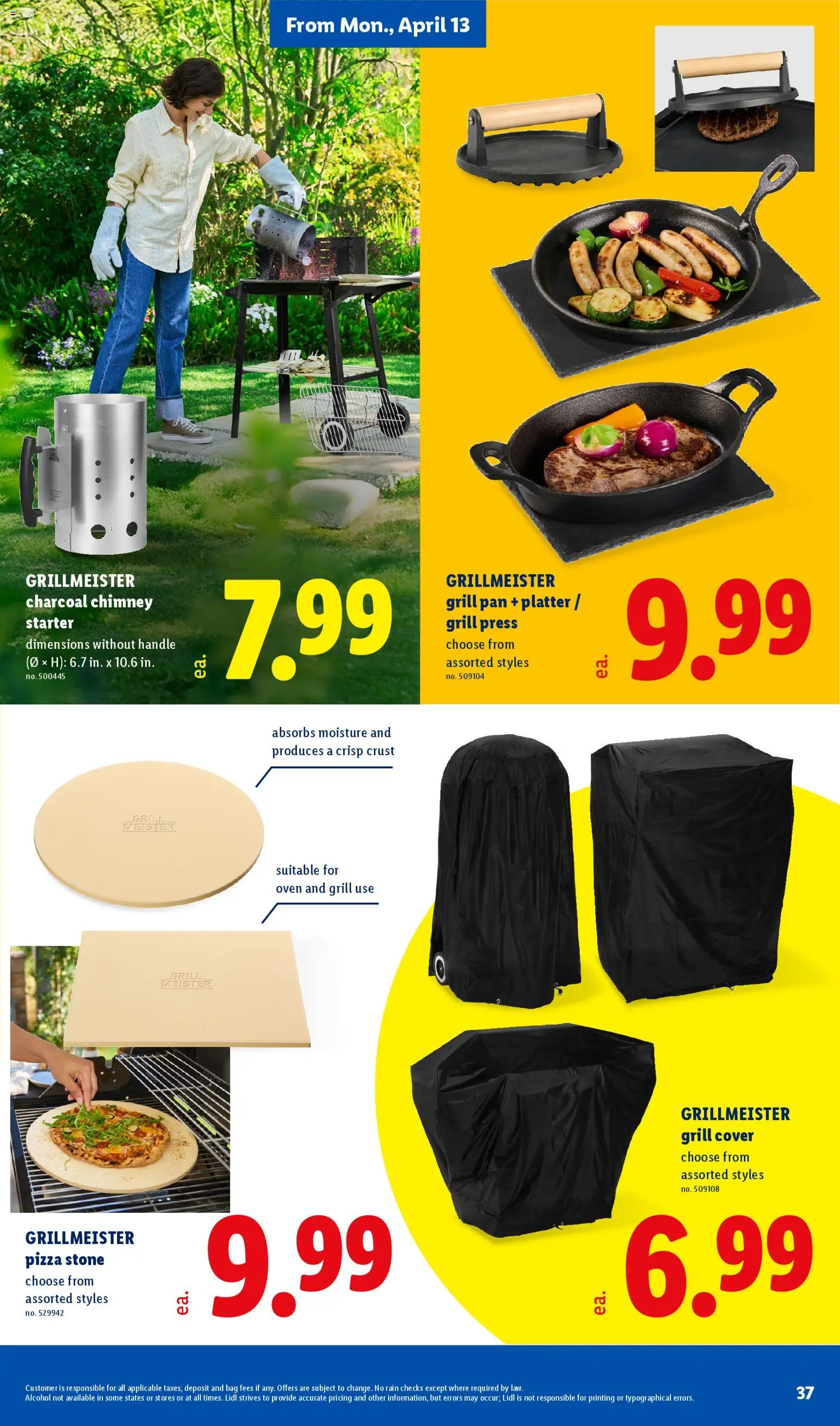 Lidl Weekly Ad - valid from 08.04.2026 | Page: 37 | Products: Press, Pizza, Starter, Oven