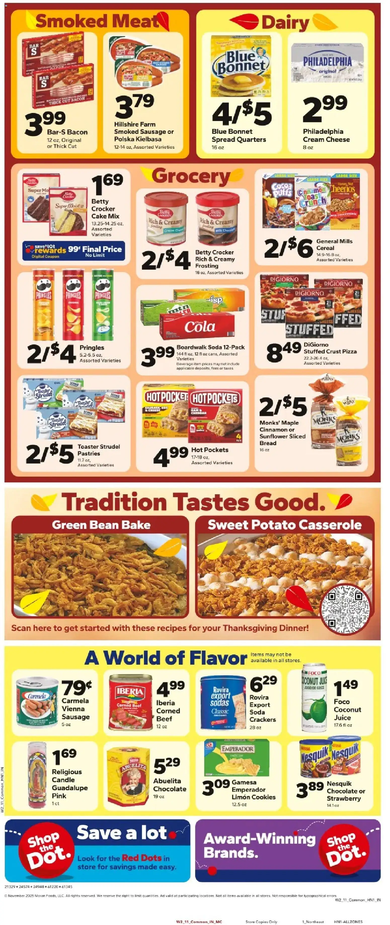 Save a Lot Weekly Ad - valid from 05.11.2025 | Page: 2 | Products: Beef, Cream, Cookies, Sausage