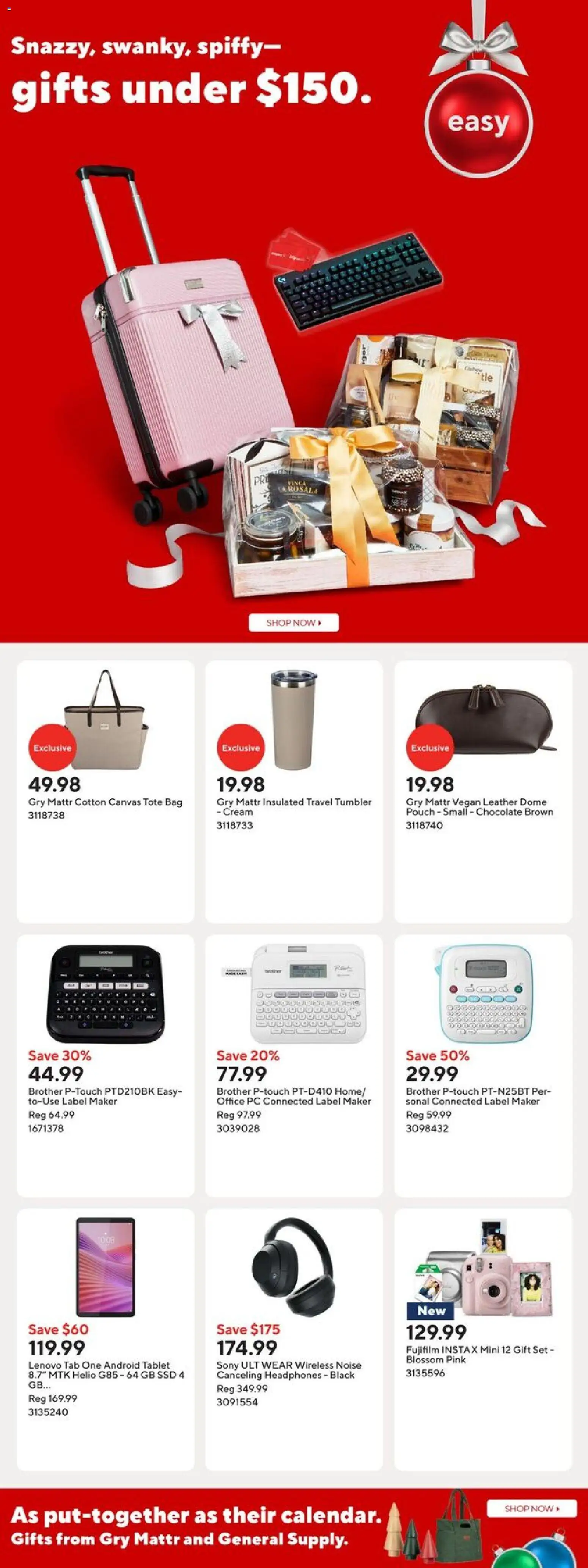 Staples flyer valid from 05.12.2025 | Page: 9 | Products: Cream, PC, Headphones, Chocolate