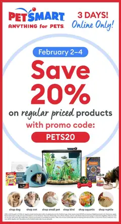 Preview of Petsmart - Weekend Flyer  from shop Petsmart valid from 02.02.2026