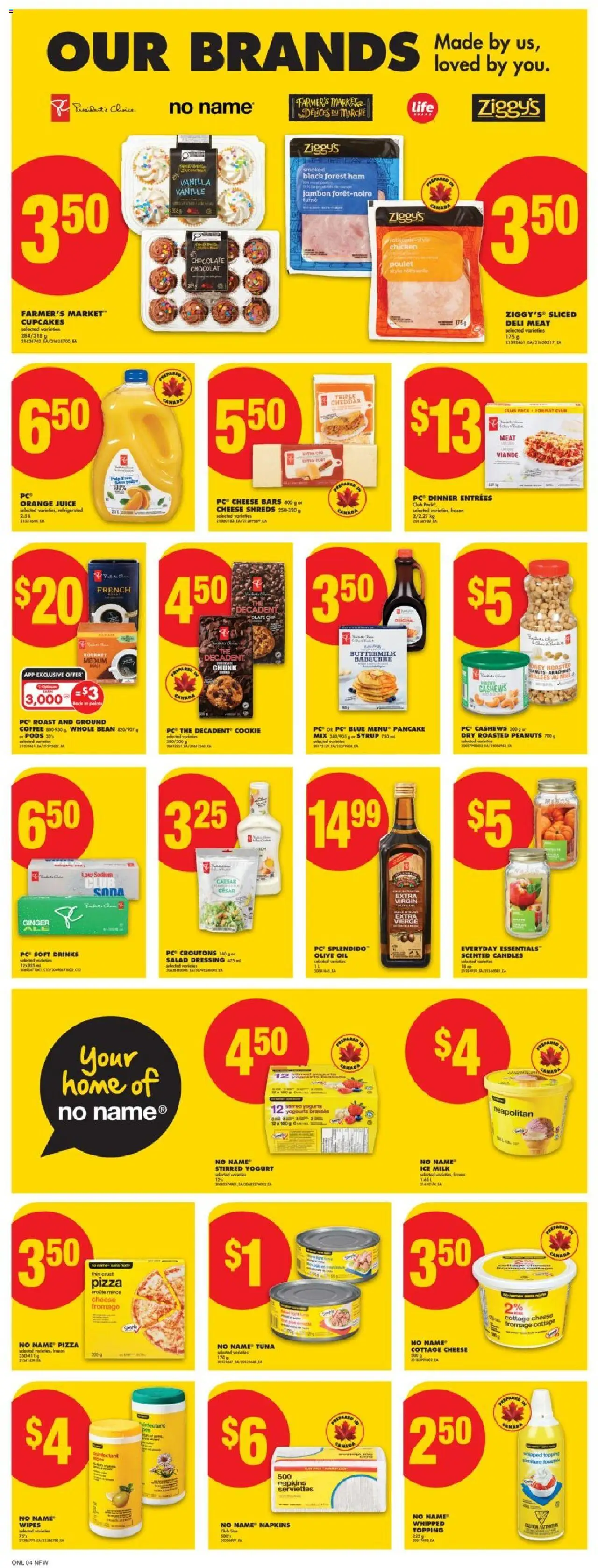 No Frills flyer valid from 02.10.2025 | Page: 10 | Products: PC, Oil, Coffee, Pizza