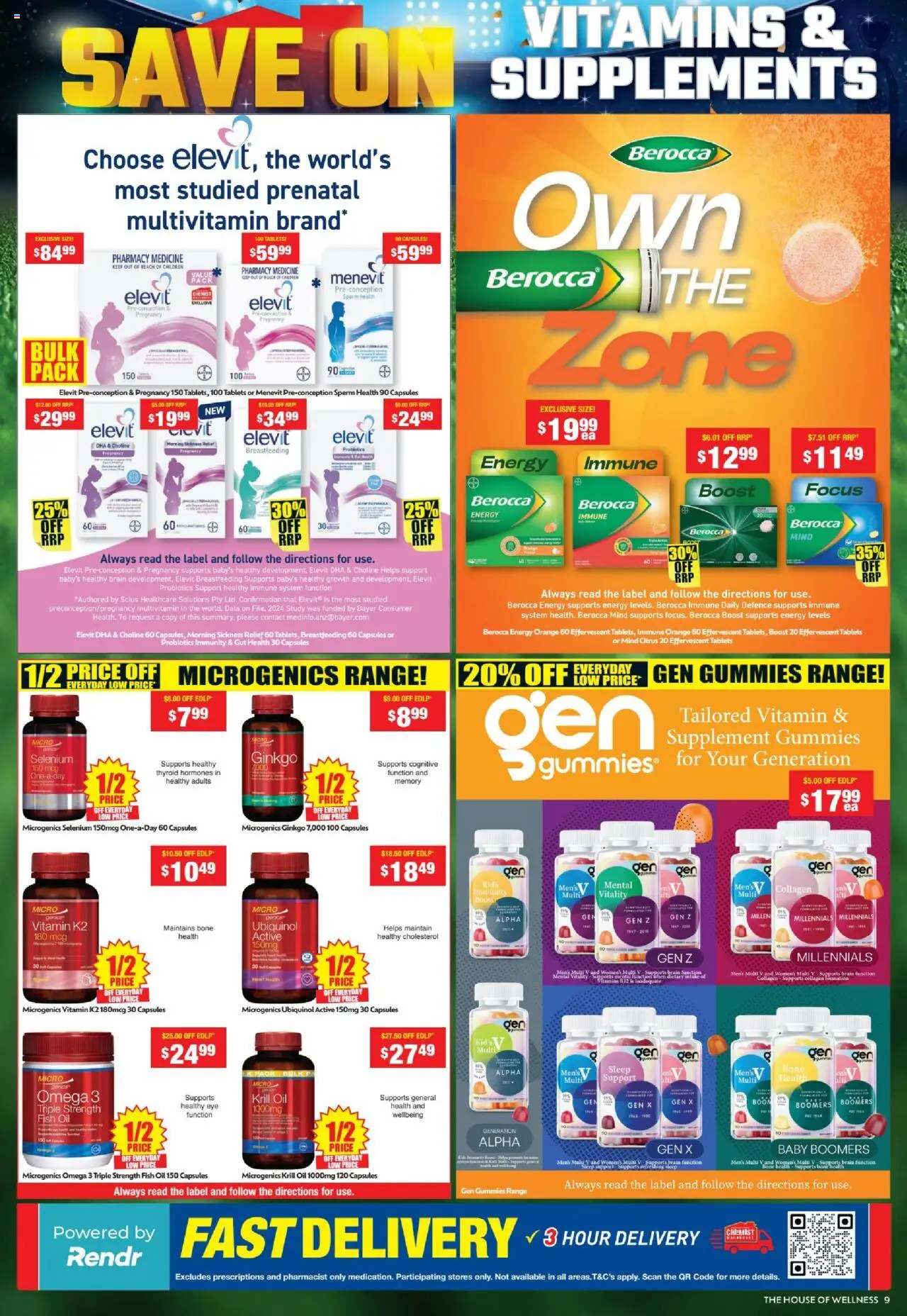 Chemist Warehouse catalogue - valid from 08.09.2025 | Page: 9 | Products: Oil, Fish, Collagen, Vitamin