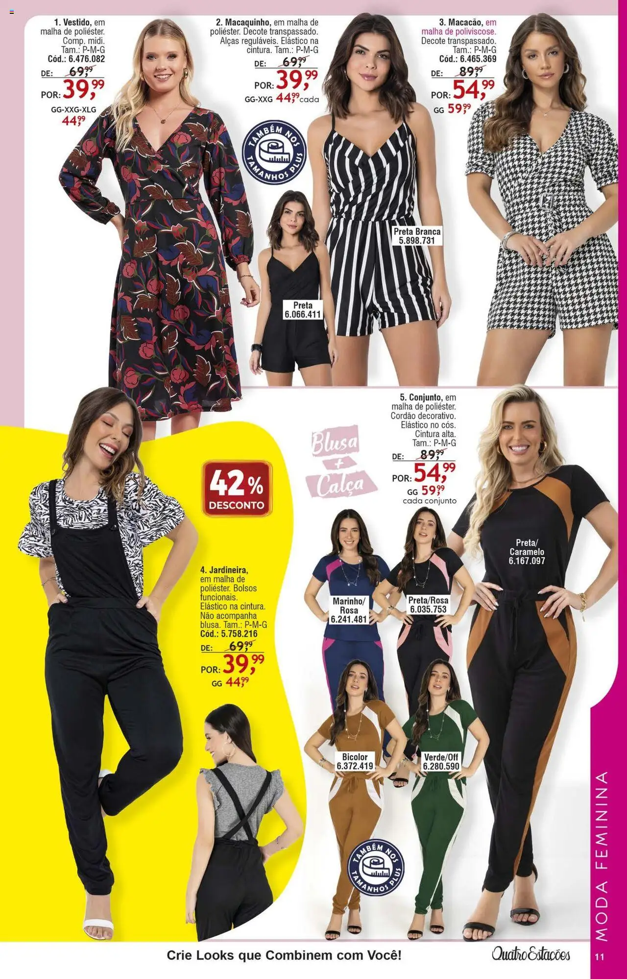 Quatro Estações Folheto - válido de 01.08.2025 | Página: 7 | Produtos: Blusa, Calça