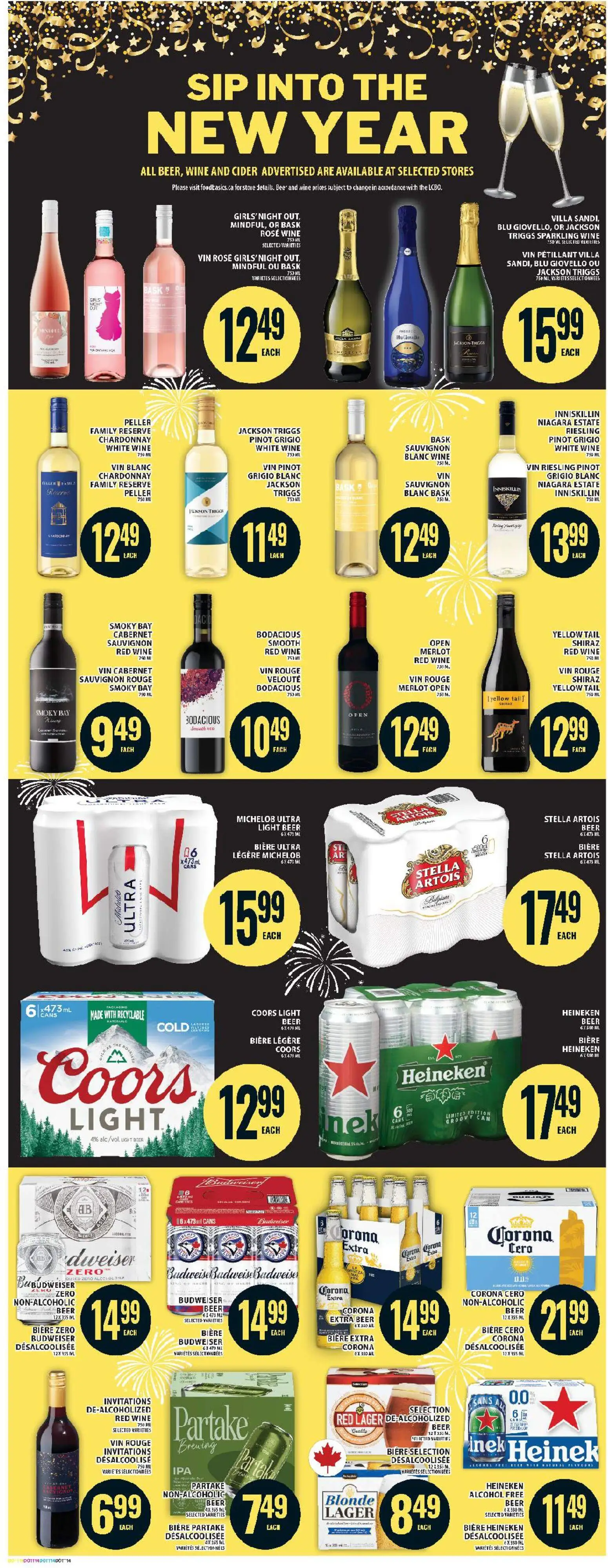 Food Basics flyer valid from 25.12.2025 | Page: 11 | Products: Wine, Beer