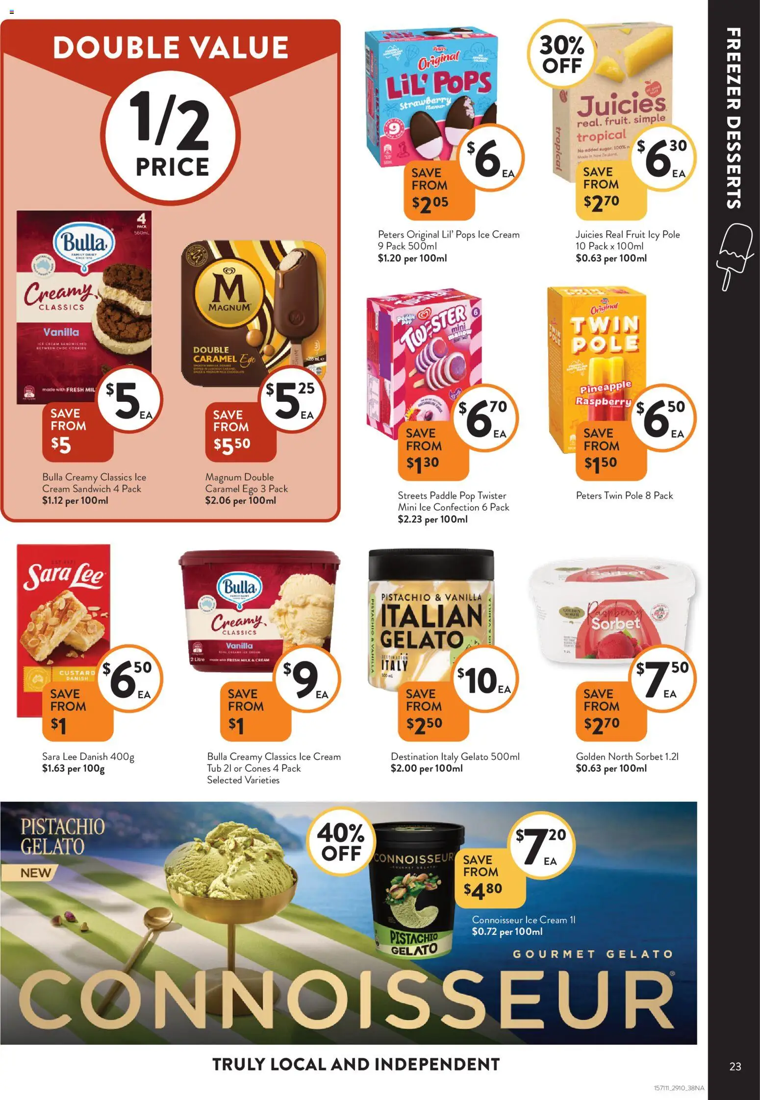 Foodworks catalogue - valid from 29.10.2025 | Page: 23 | Products: Pineapple, Cream, Ice cream, Freezer