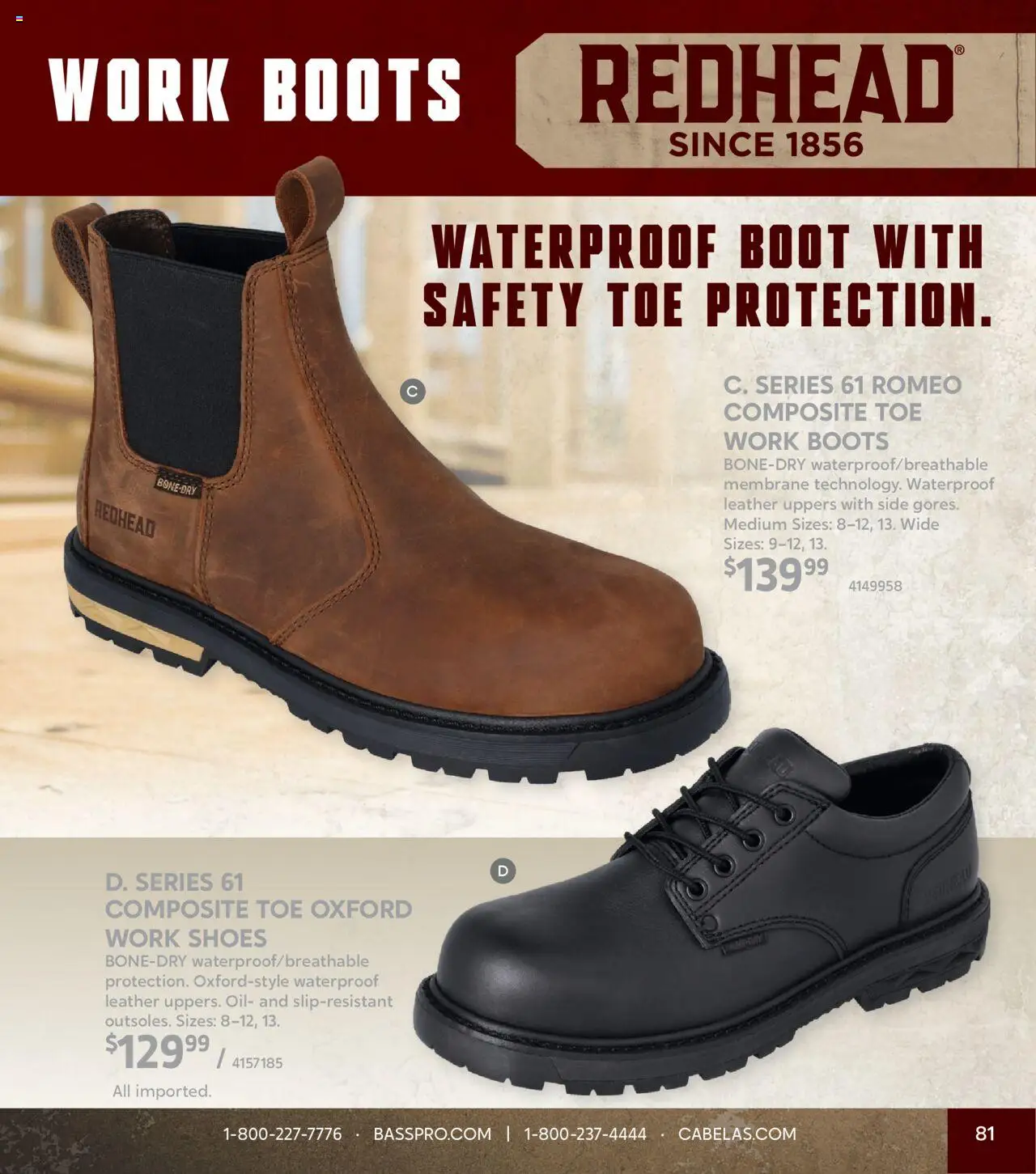 Cabela's Fall Clothing 25 - valid from 01.10.2025 | Page: 81 | Products: Oil, Boots