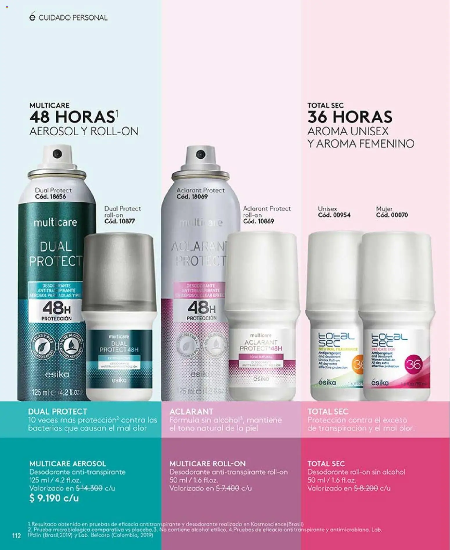 Catálogo Ésika Campaña 18 │ válido desde el 01.12.2025 | Página: 124 | Productos: Desodorante, Antitranspirante