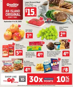 Preview of Quality Foods weekly flyer / circulaire from shop Quality Foods valid from 04.09.2025