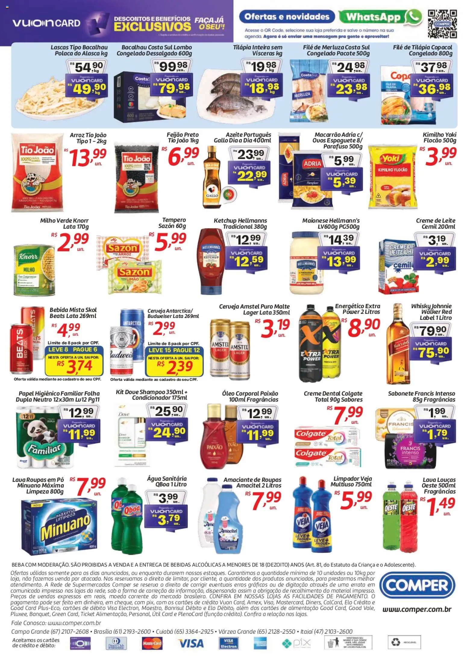 Comper Folheto - válido de 17.02.2026 | Página: 2 | Produtos: Bacalhau, Lombo, Arroz, Amaciante