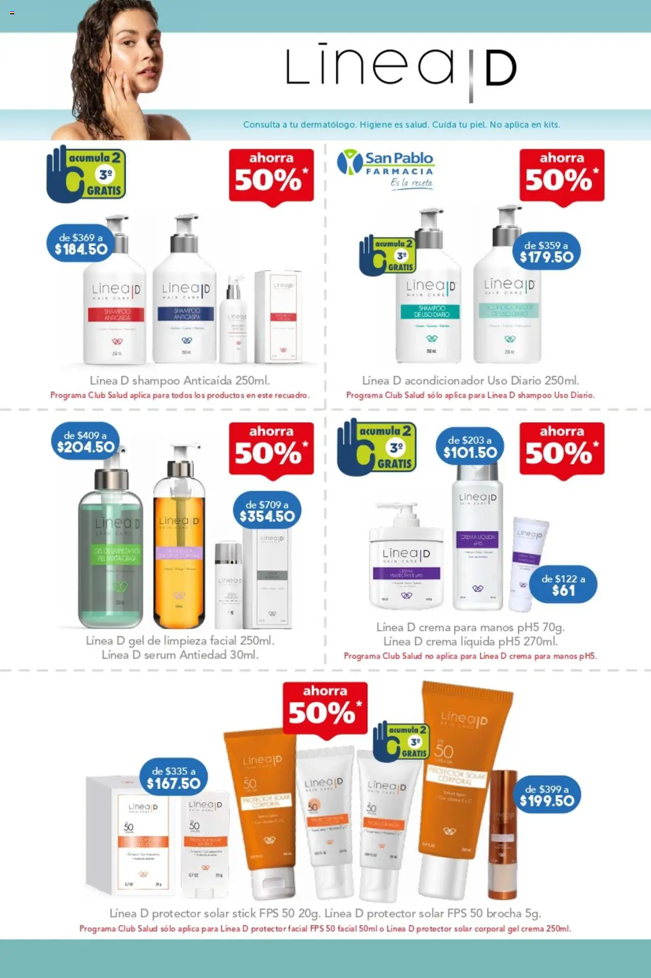 Nuevas ofertas de Farmacia San Pablo válidas en toda la República Mexicana desde el 17.08.2025. ¡Encuentra las mejores ofertas en Farmacia San Pablo - Catálogo Regreso a Clases! | Página: 10 | Productos: Serum, Crema, Acondicionador, Protector solar