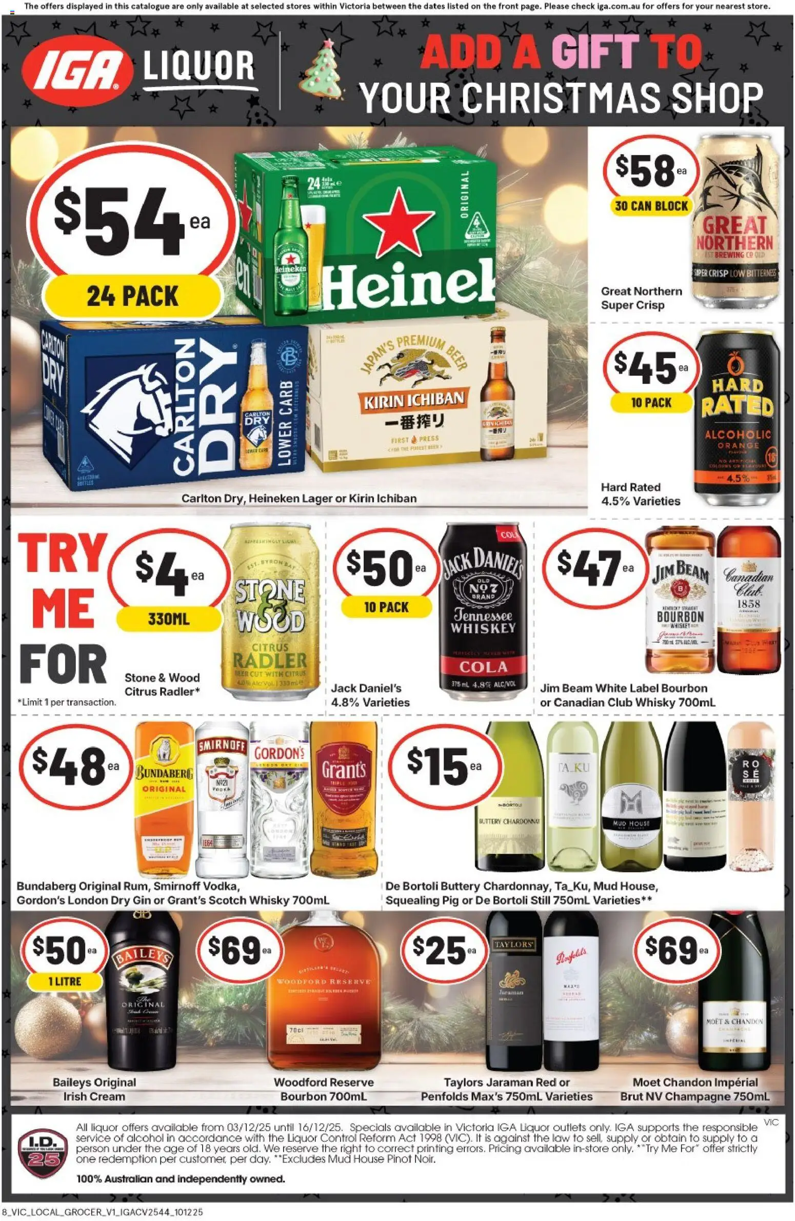 IGA catalogue - valid from 10.12.2025 | Page: 2 | Products: Bourbon, Gin, Whiskey, Press