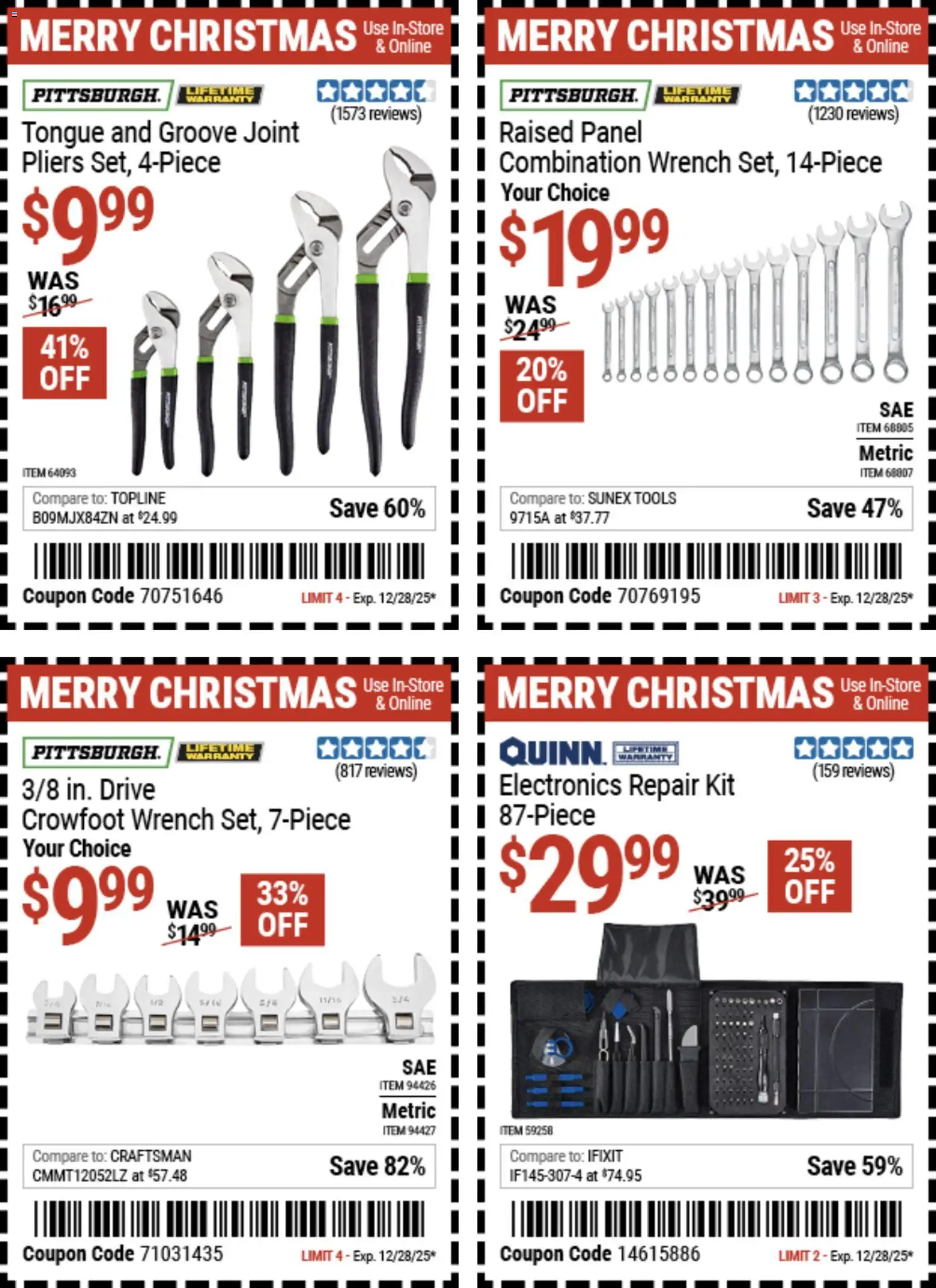 Harbor Freight Christmas Coupon Deals - valid from 15.12.2025 | Page: 19 | Products: Wrench