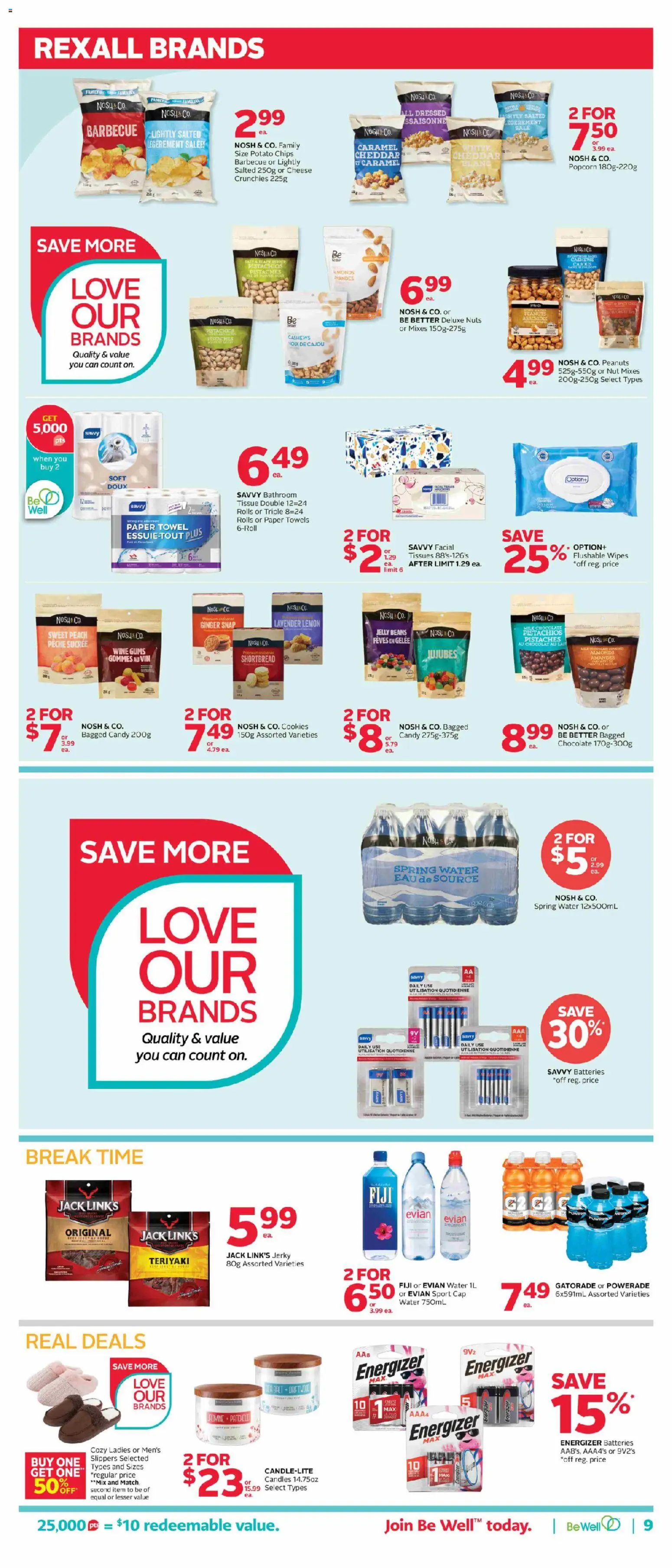 Rexall flyer valid from 24.04.2026 | Page: 17 | Products: Slippers, Chips, Cookies, Milk