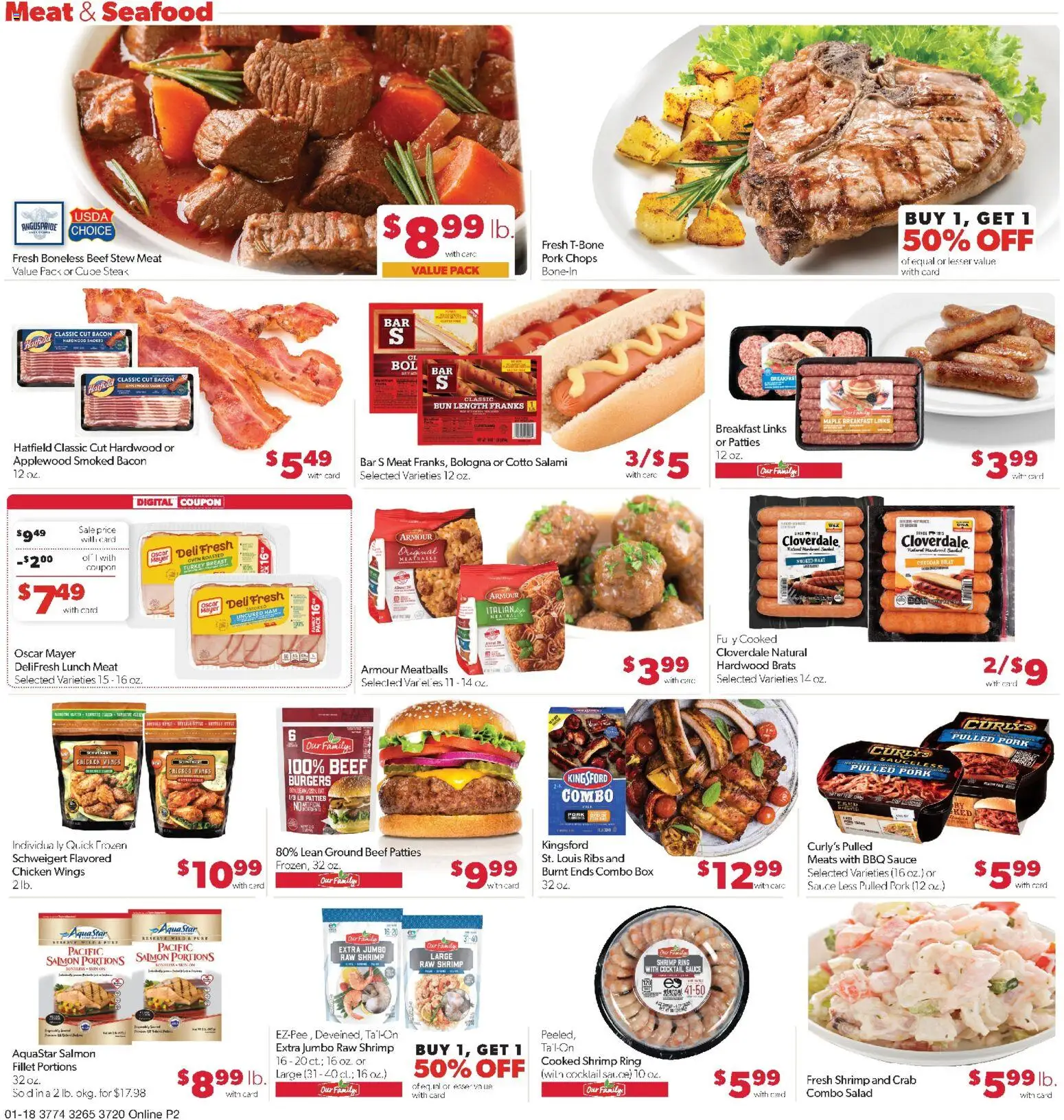 Family Fare Weekly Ad - valid from 18.01.2026 | Page: 6 | Products: Salad, Sauce, Seafood, Oven