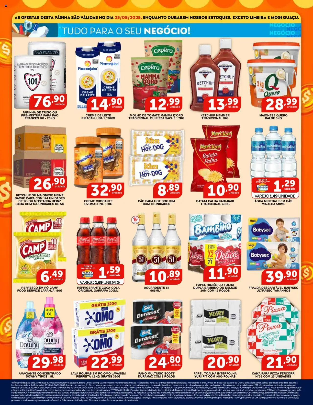 Roldão Folheto - válido de 25.08.2025 | Página: 2 | Produtos: Refresco, Farinha de trigo, Base, Batata