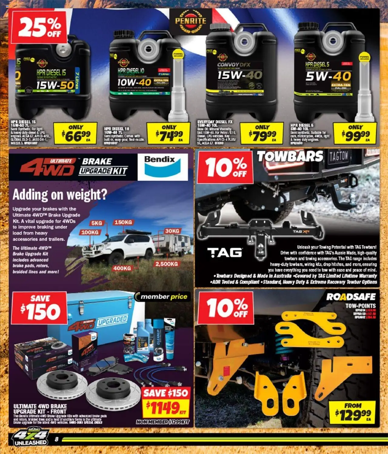 Autobarn catalogue - valid from 10.09.2025 | Page: 8 | Products: Light, Oil, Accessories, Weight