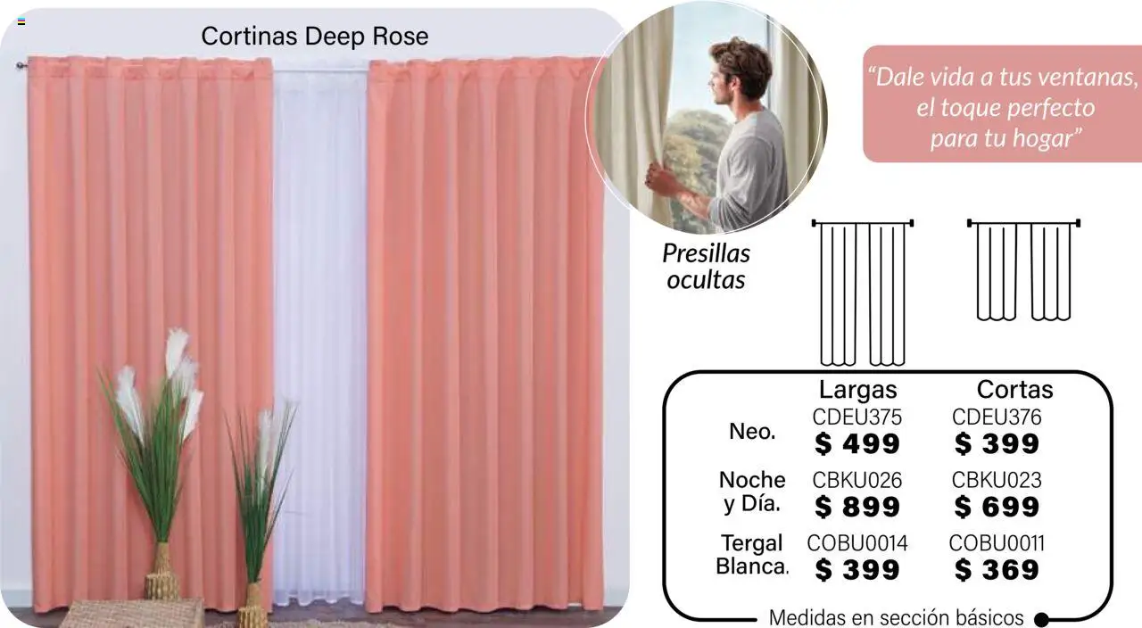 Nuevas ofertas de Colchas Concord válidas en toda la República Mexicana desde el 01.08.2025. ¡Encuentra las mejores ofertas en Colchas Concord - Catálogo! | Página: 627 | Productos: Cortinas