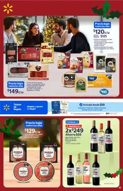 Vista previa de Walmart catálogo La cena más esperada a precios bajos, nuevo folleto de la tienda, válido en México a partir del 03.12.2025 | Página: 10 | Productos: Queso, Jamón, Salami, Vino