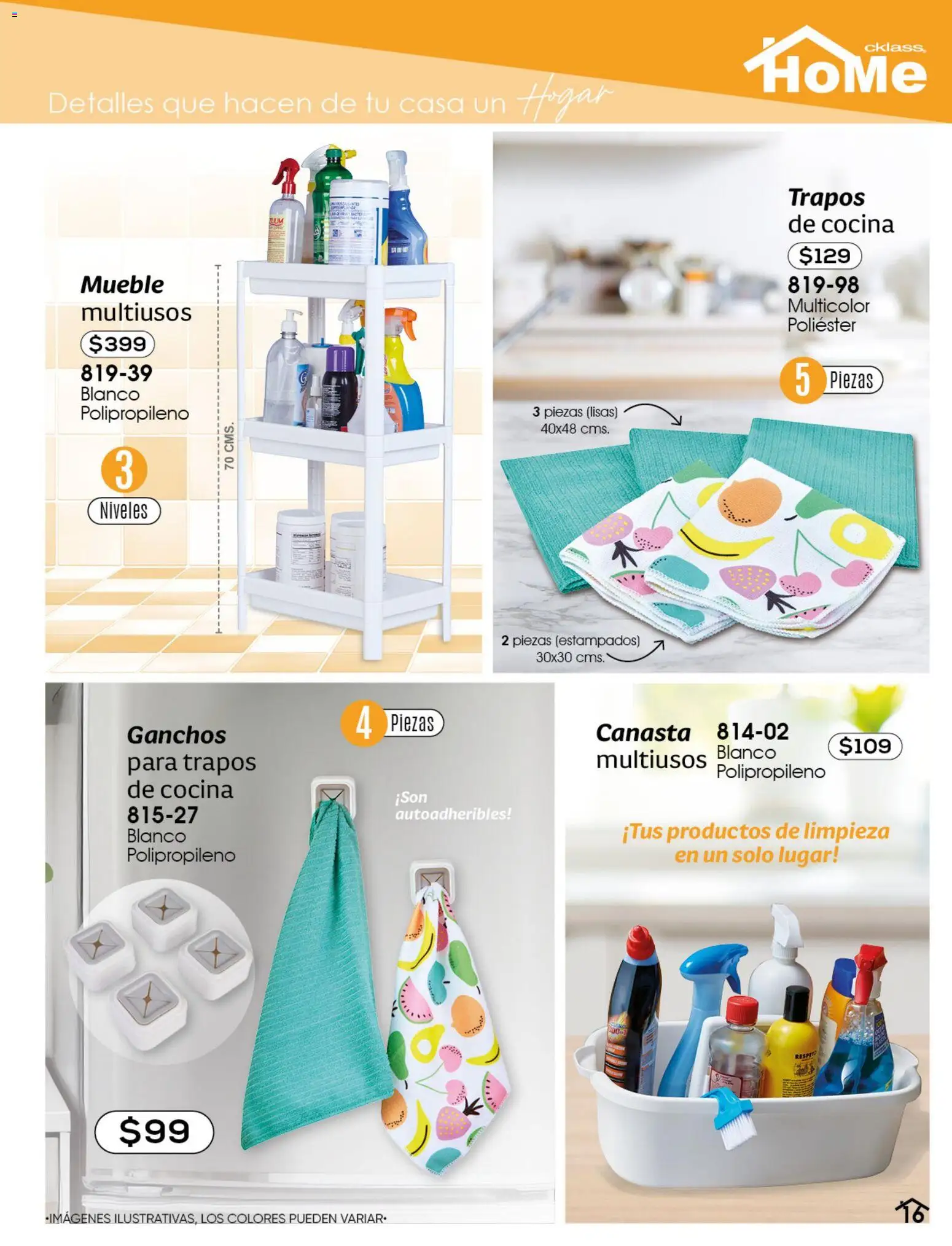 Nuevas ofertas de Cklass válidas en toda la República Mexicana desde el 02.01.2026. ¡Encuentra las mejores ofertas en Cklass catálogo Home! | Página: 17 | Productos: Cocina, Canasta