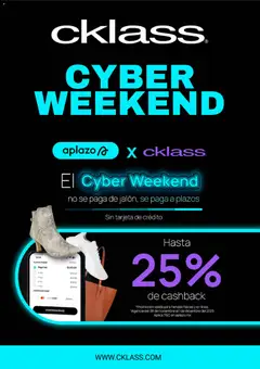Vista previa de Cklass Cyber Weekend, nuevo folleto de la tienda, válido en México a partir del 28.11.2025