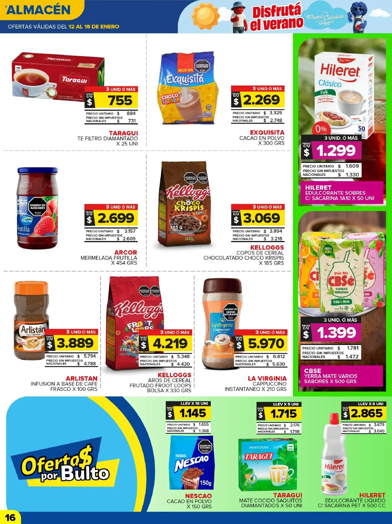 Carrefour Maxi catálogo │ válido desde el 12.01.2026 | Página: 16 | Productos: Mate, Peso, Polvo, Té
