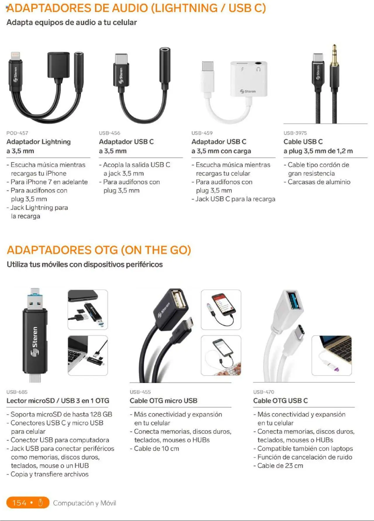 Nuevas ofertas de Steren válidas en toda la República Mexicana desde el 01.01.2025. ¡Encuentra las mejores ofertas en Steren catálogo! | Página: 172 | Productos: Mouse, Cable USB, Cable, Conector