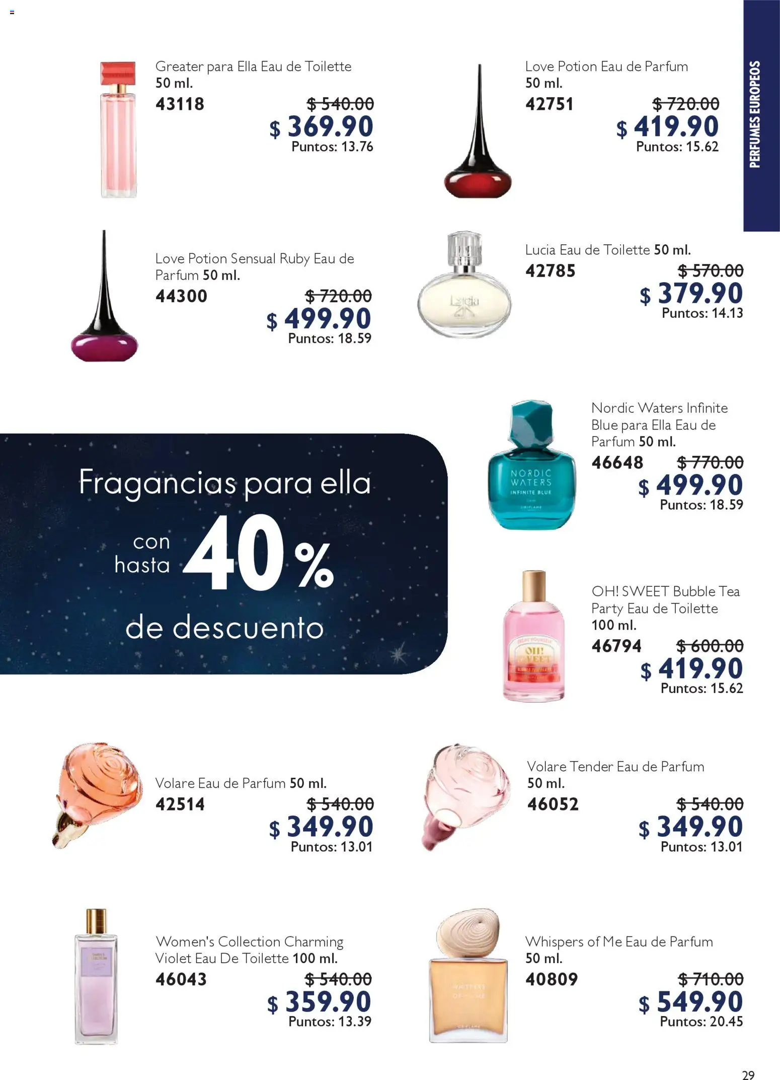 Nuevas ofertas de Oriflame válidas en toda la República Mexicana desde el 06.12.2025. ¡Encuentra las mejores ofertas en Oriflame campaña 12 2025! | Página: 29 | Productos: Eau de toilette
