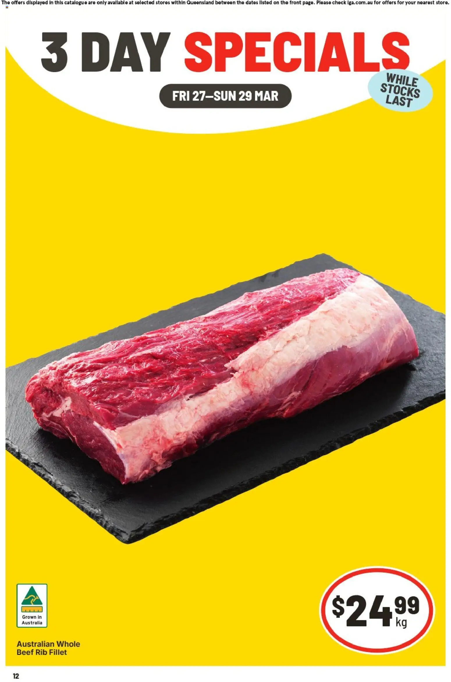 IGA catalogue - valid from 27.03.2026 | Page: 1 | Products: Beef