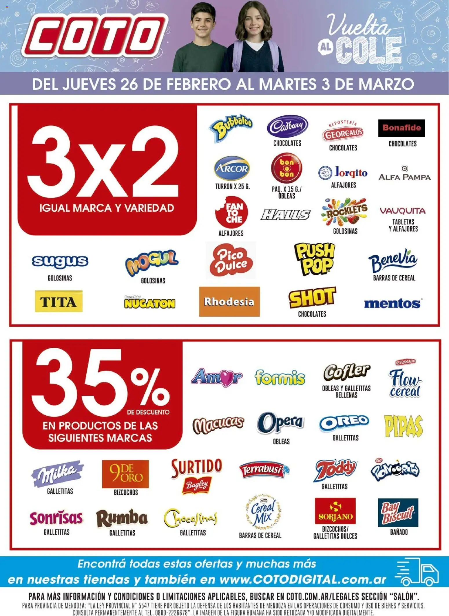 Coto - Vueltaal Cole Salon │ válido desde el 26.02.2026 | Página: 1 | Productos: Pico, Turrón, Golosinas, Bizcochos