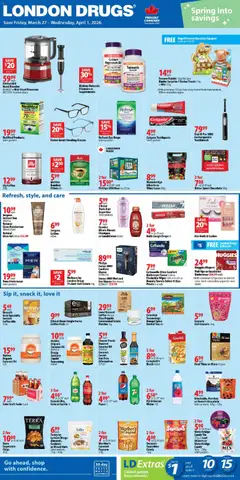 Preview of London Drugs weekly flyer / circulaire from shop London Drugs valid from 27.03.2026