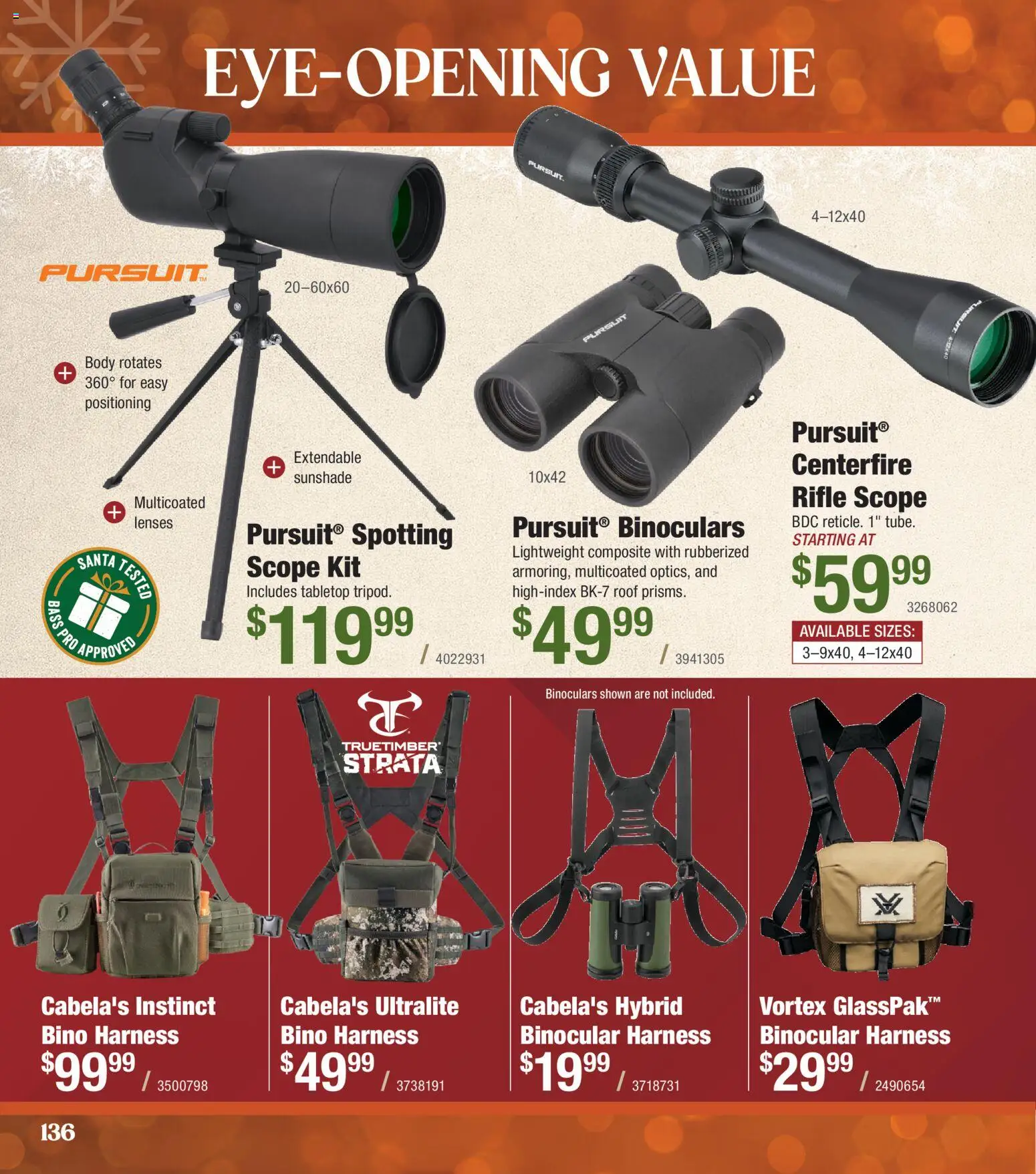 Cabela's Christmas Gift Guide 25 - valid from 01.11.2025 | Page: 136 | Products: Binocular, Rifle